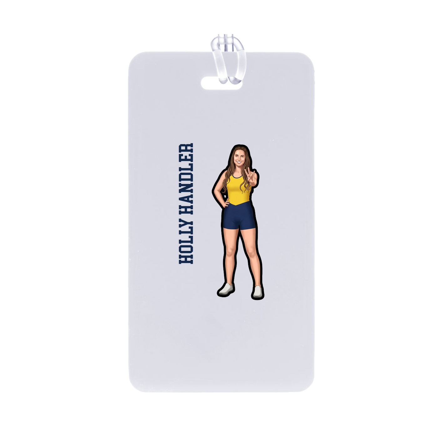 Bag Tag — Name Vertical in Classic