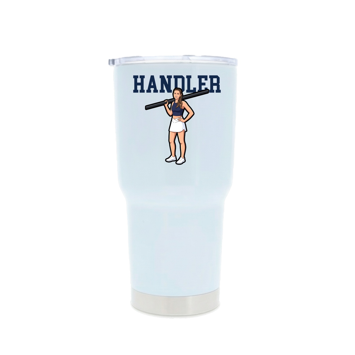 30oz Stainless Steel Tumbler — Shirsey in White
