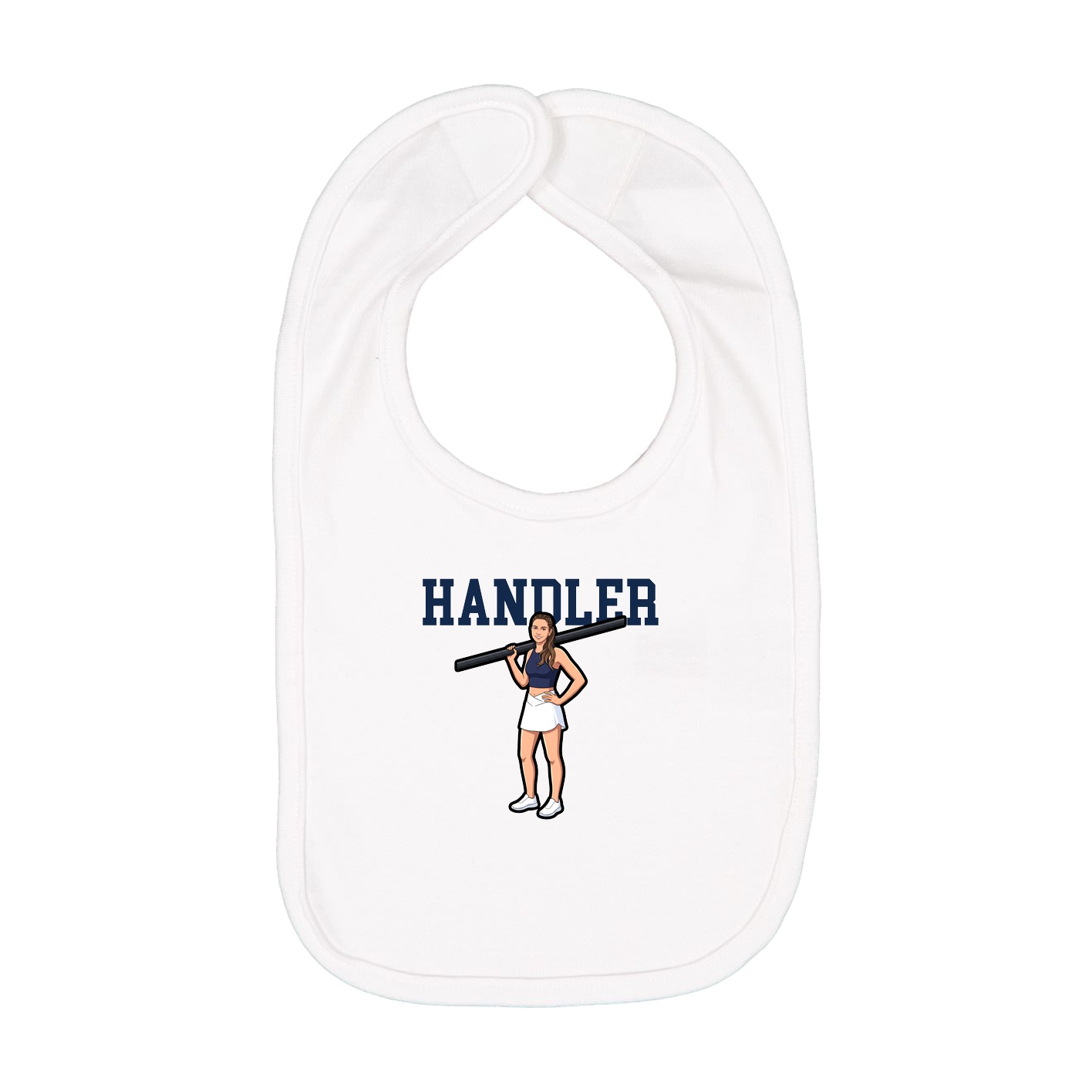 Infant Bib — Shirsey in White