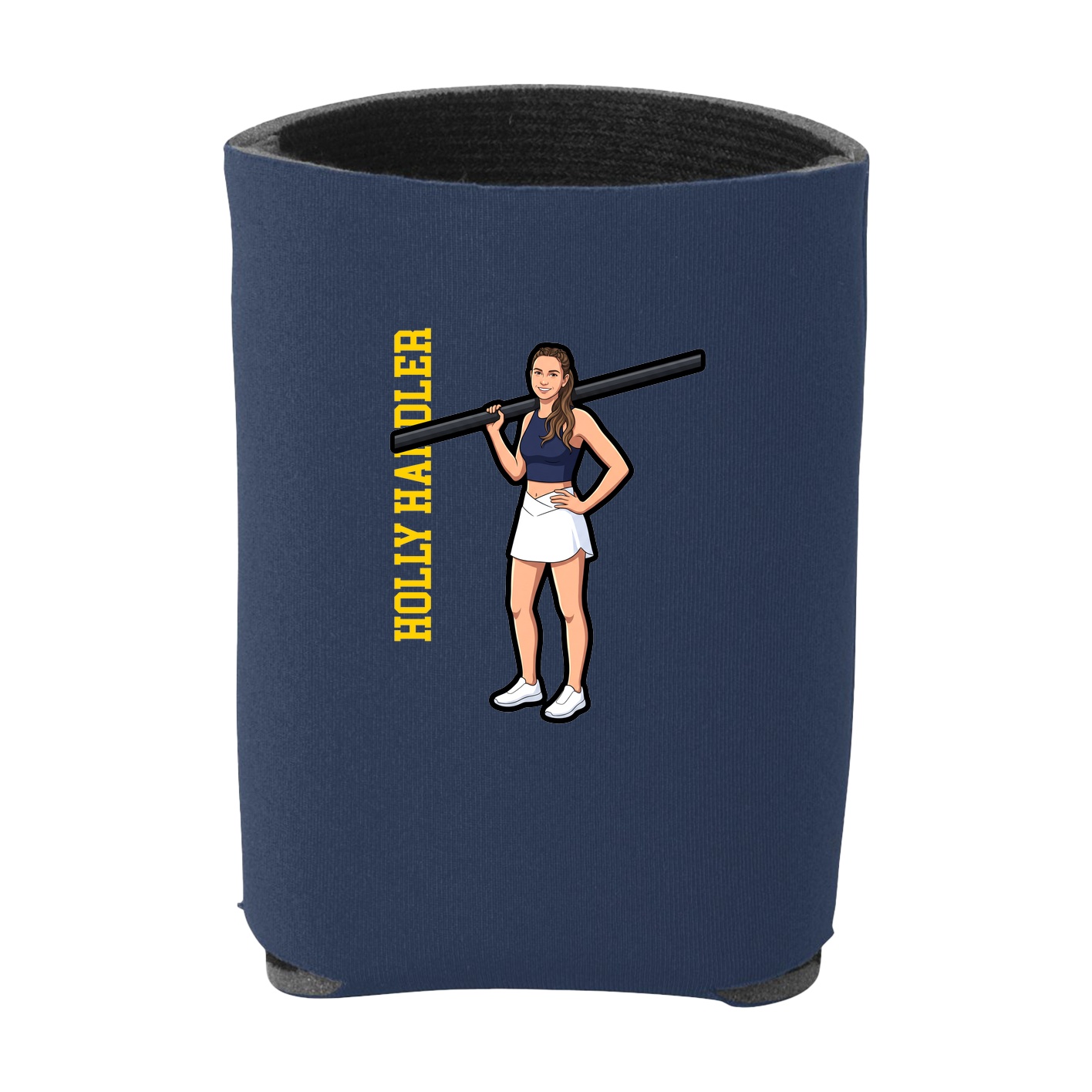 Can Holder — Name Vertical in Navy