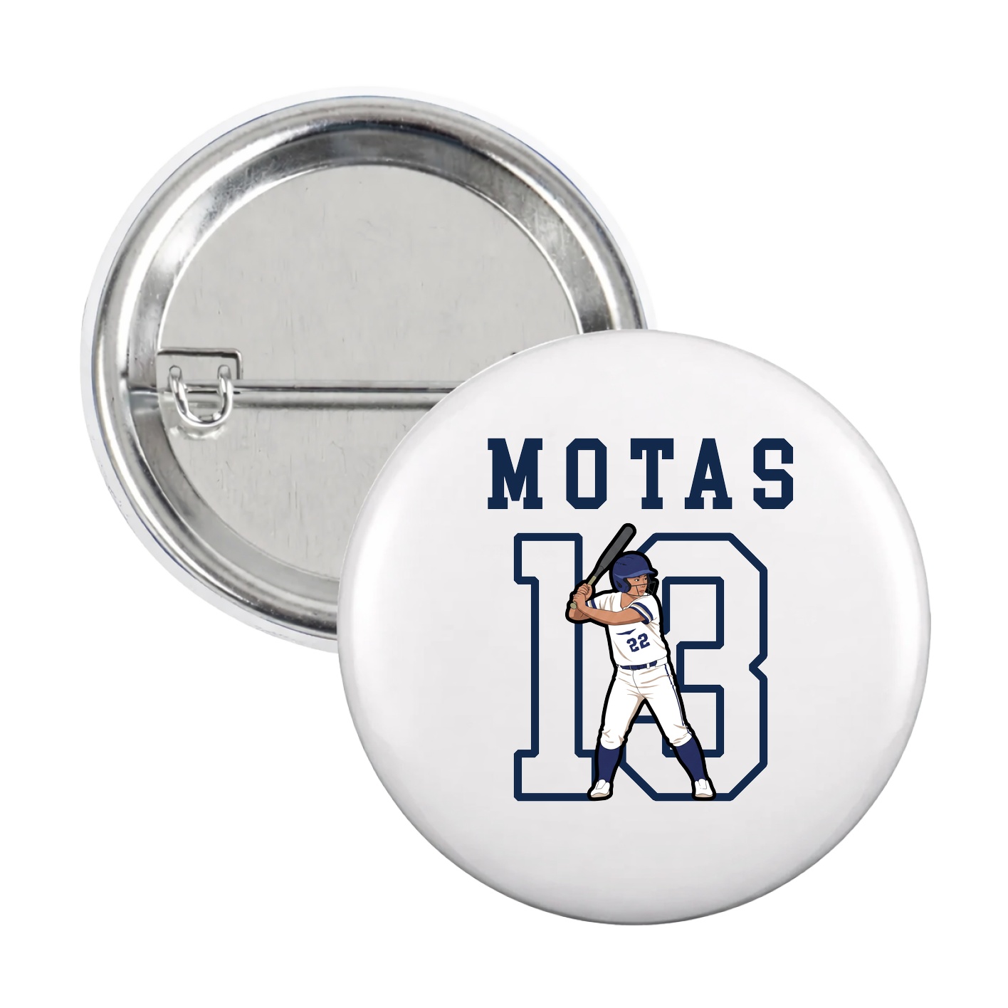 Game Day Button — Shirsey in White