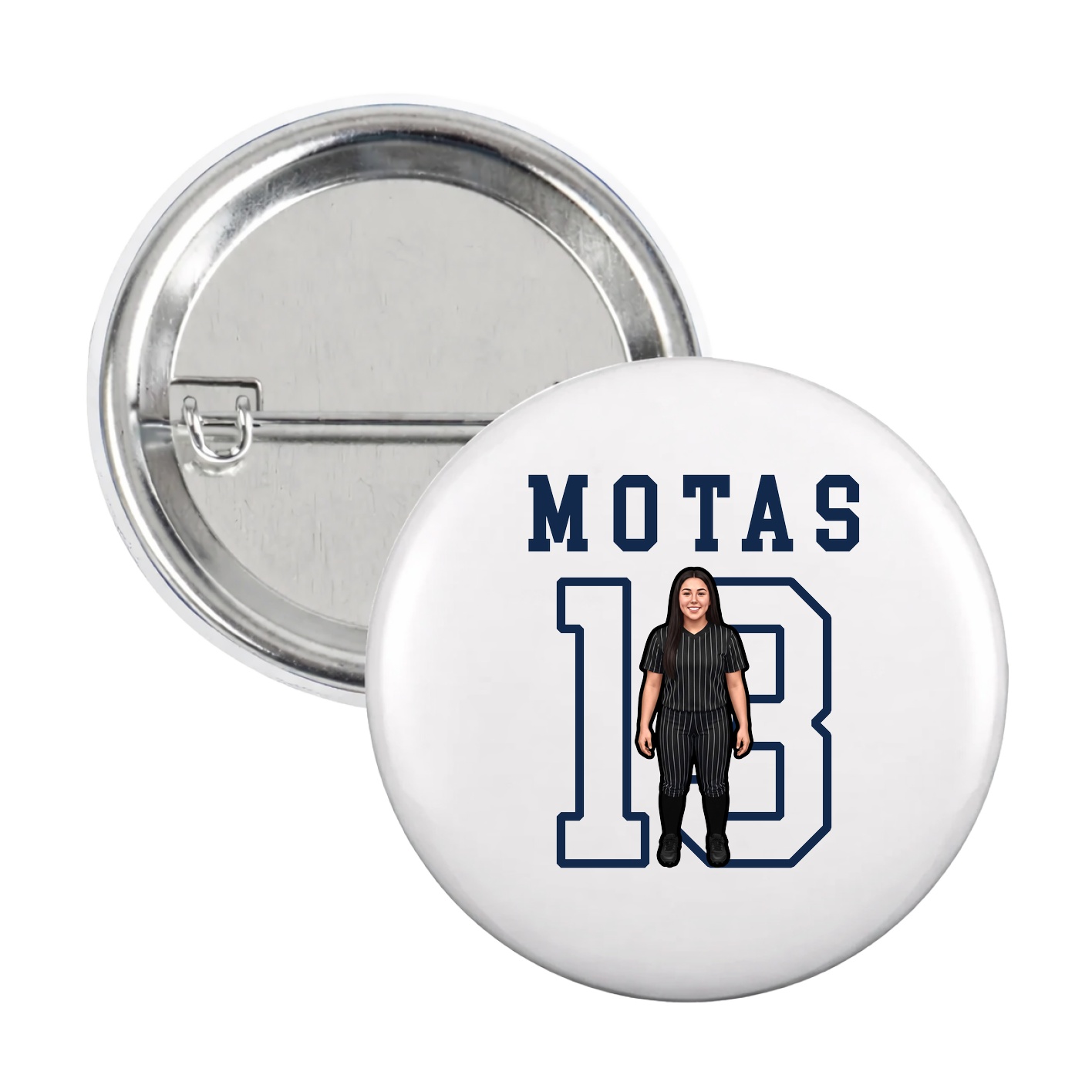 Game Day Button — Shirsey in White