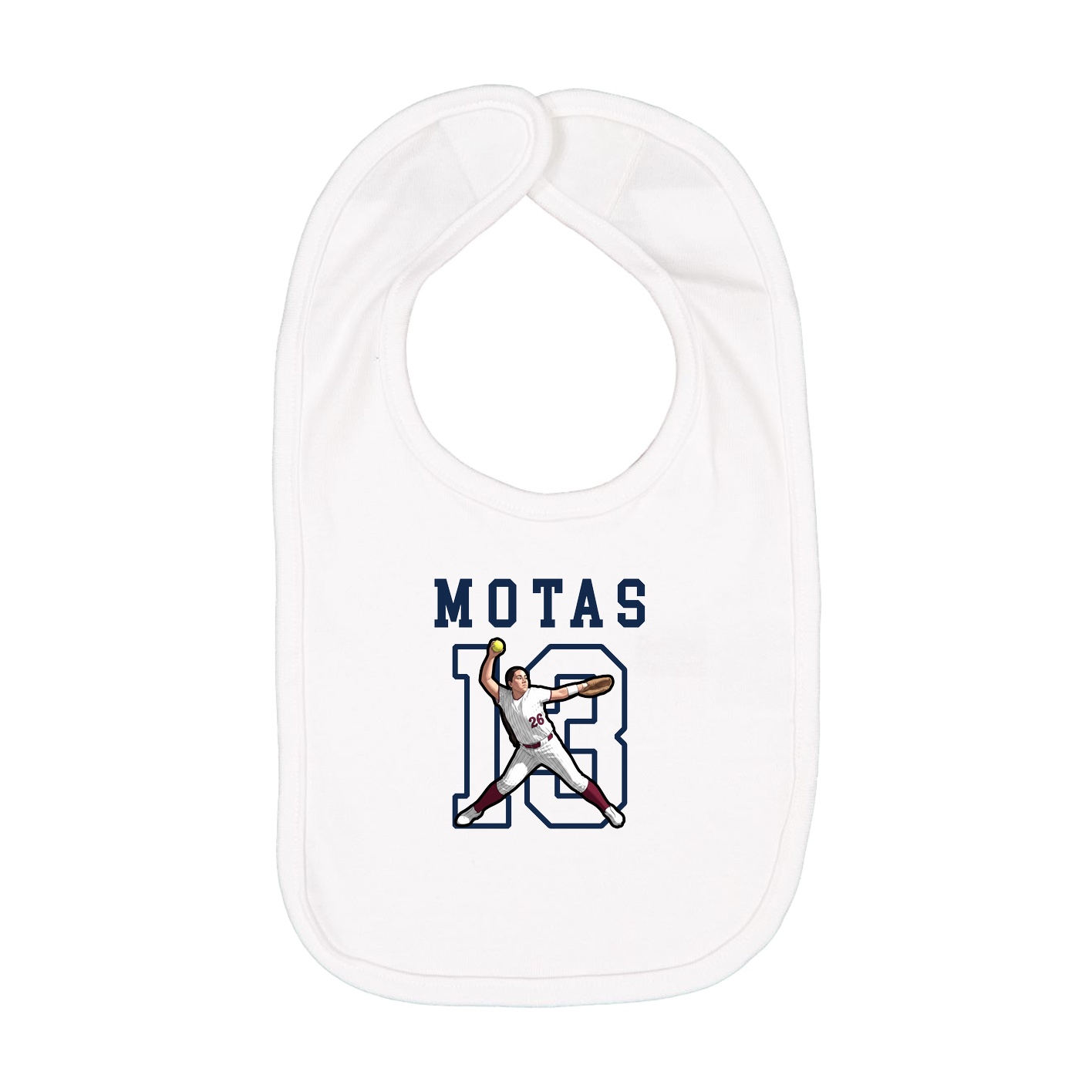 Infant Bib — Shirsey in White