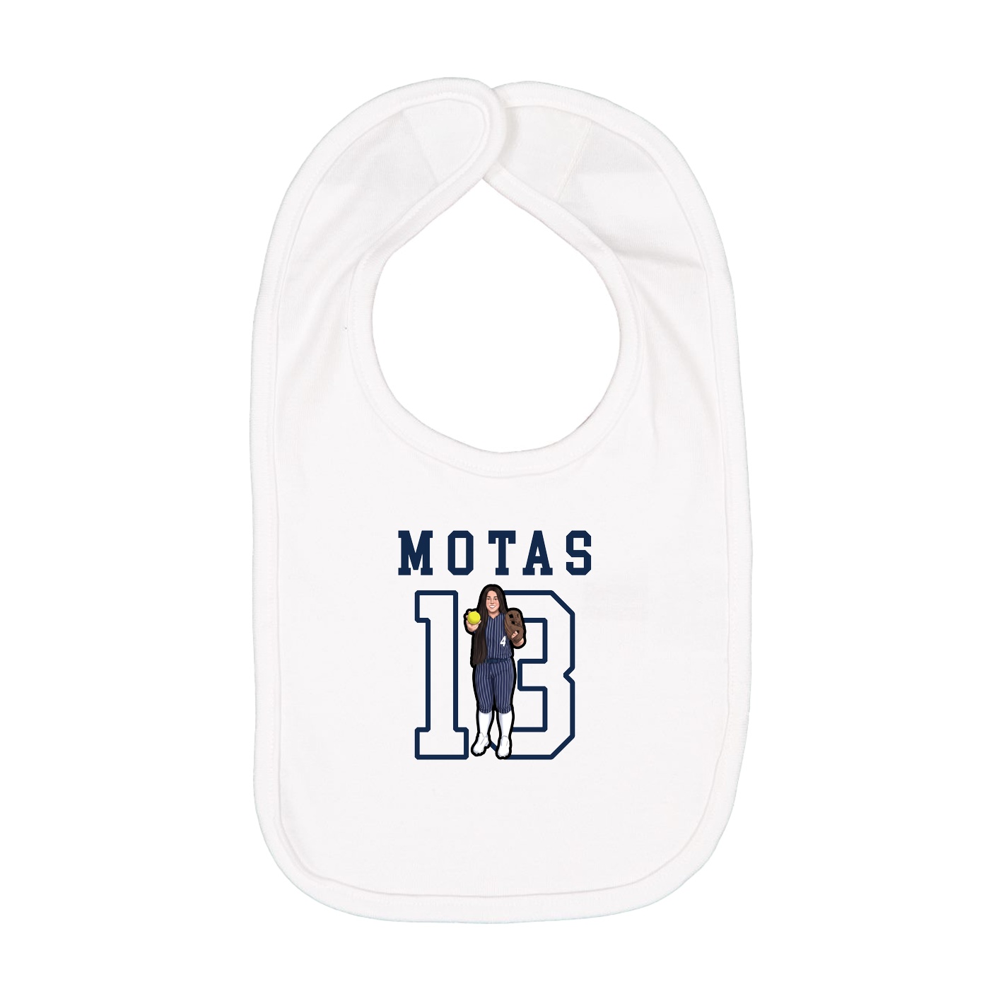 Infant Bib — Shirsey in White