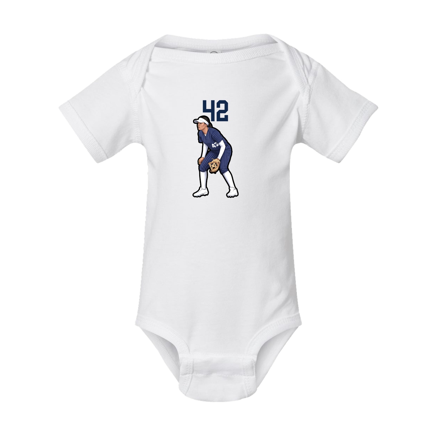 Baby Onesie — Number Top in White