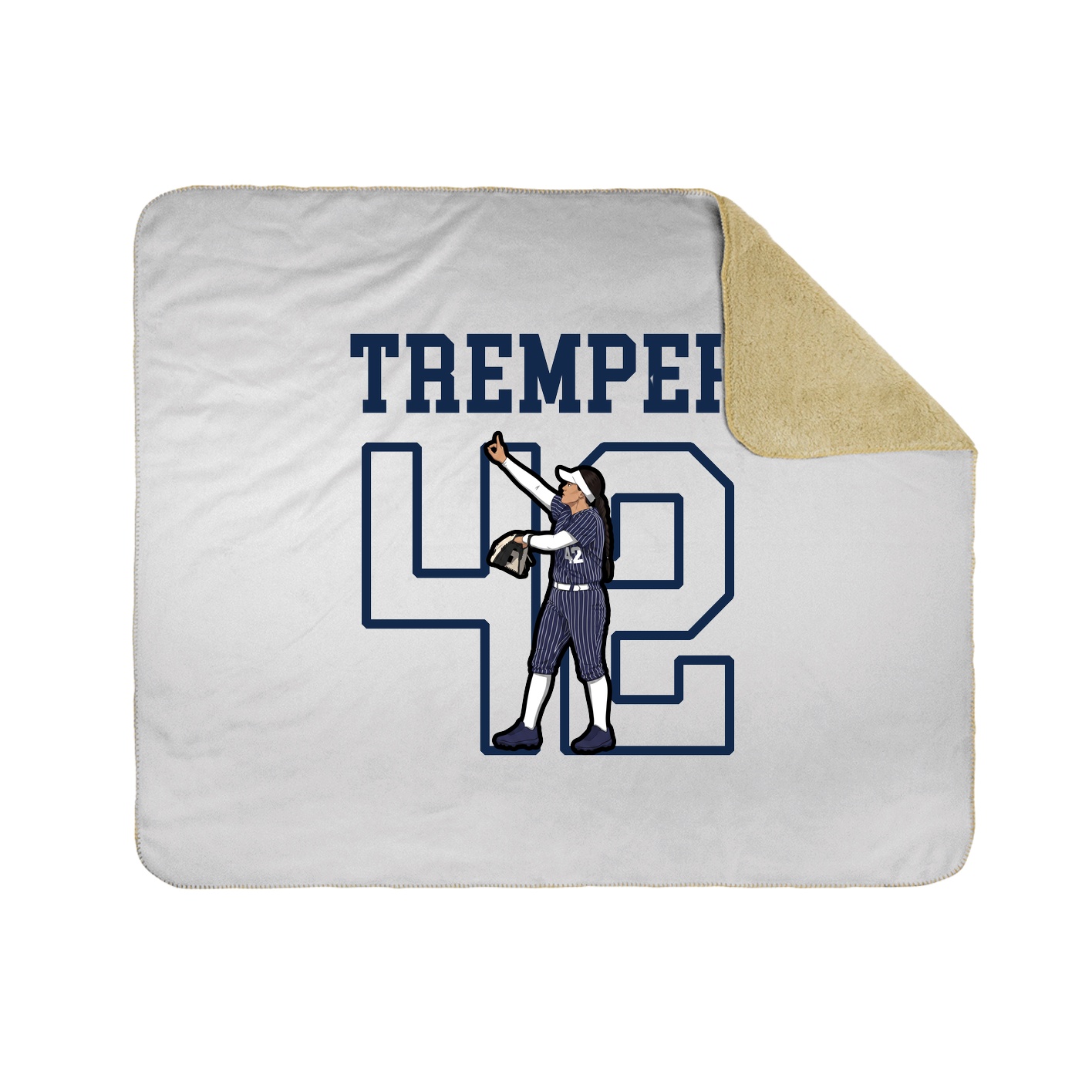 Throw Blanket — Shirsey in White