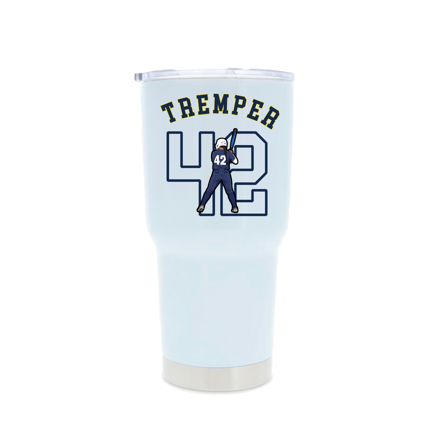 30oz Stainless Steel Tumbler — Shirsey Arch in White