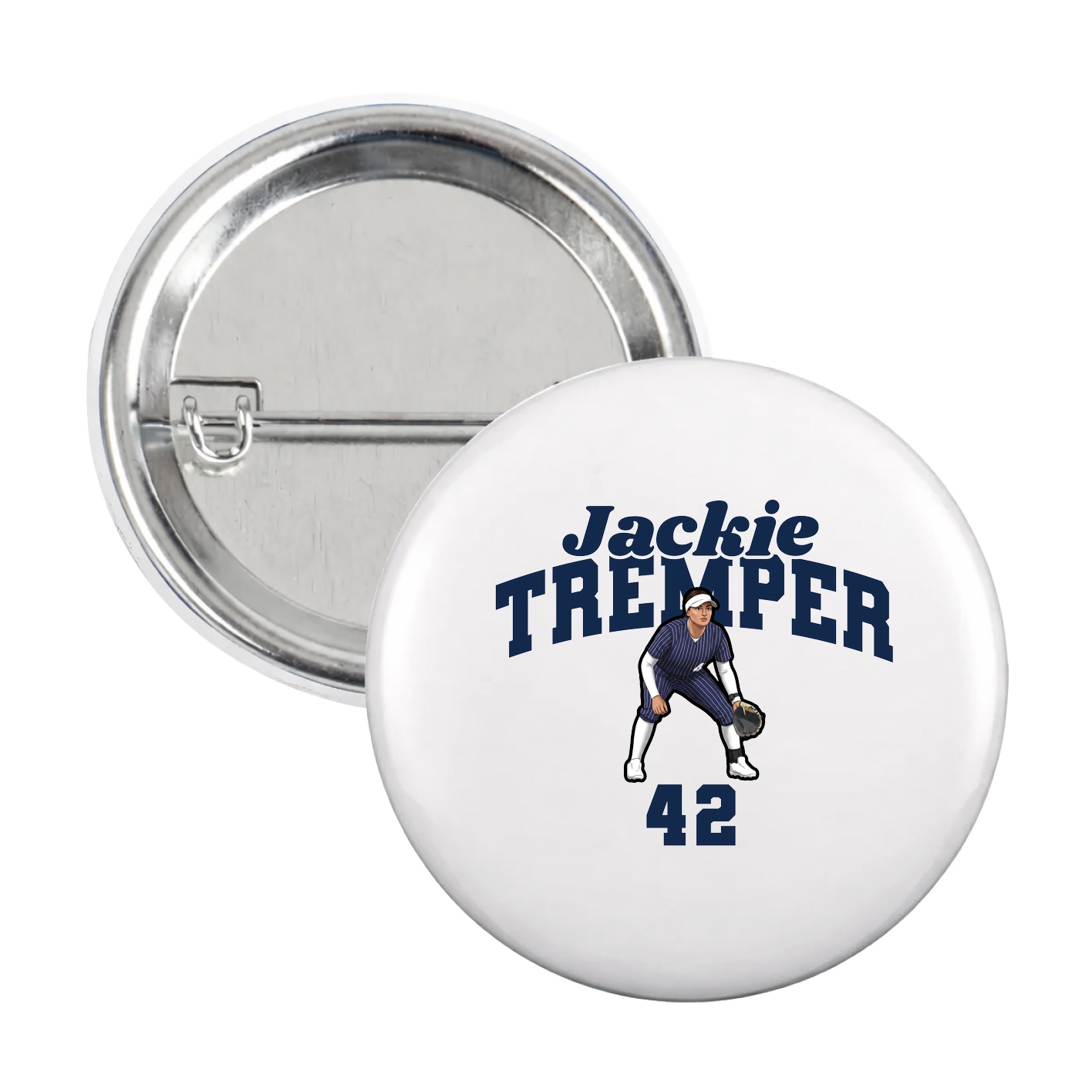 Game Day Button — Signature Arch in White