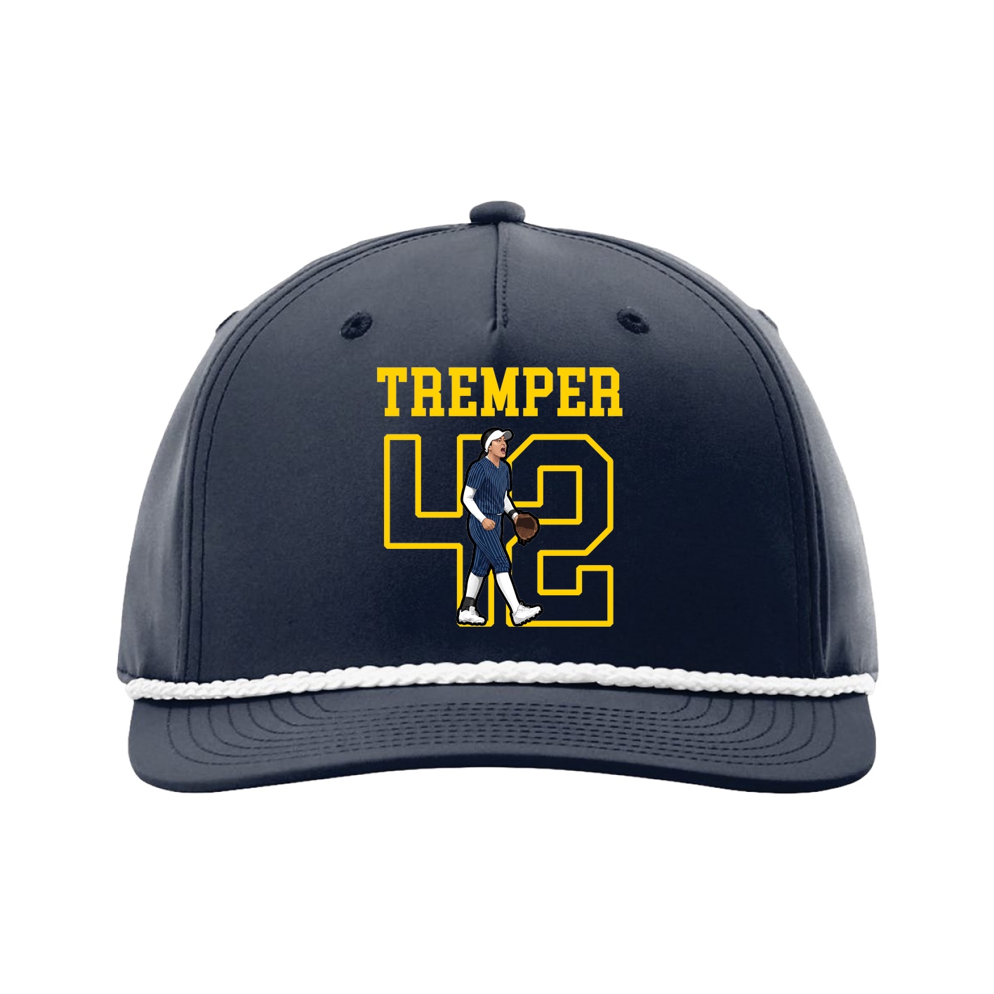 Five-Panel Classic Rope Cap — Shirsey in Navy