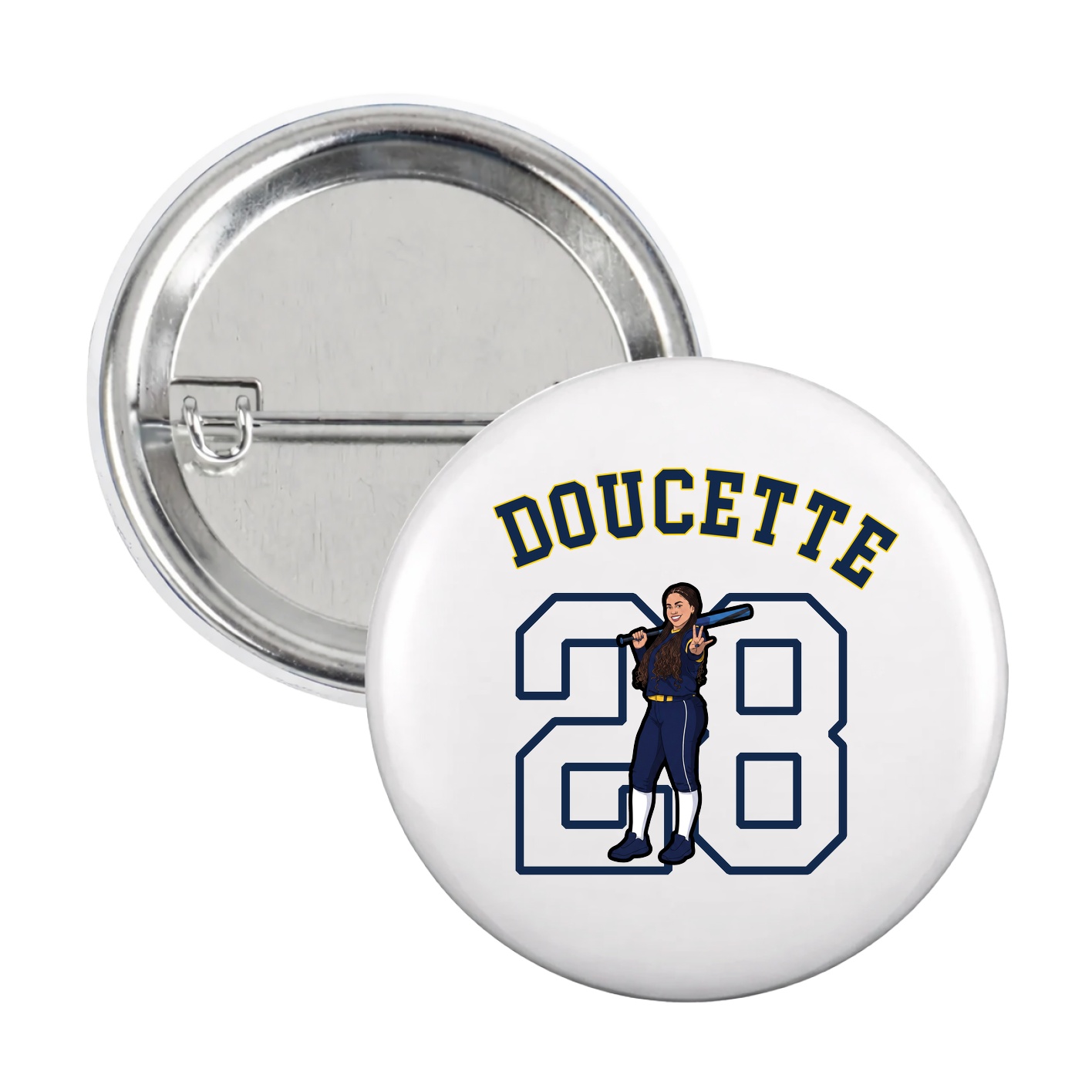 Game Day Button — Shirsey Arch in White
