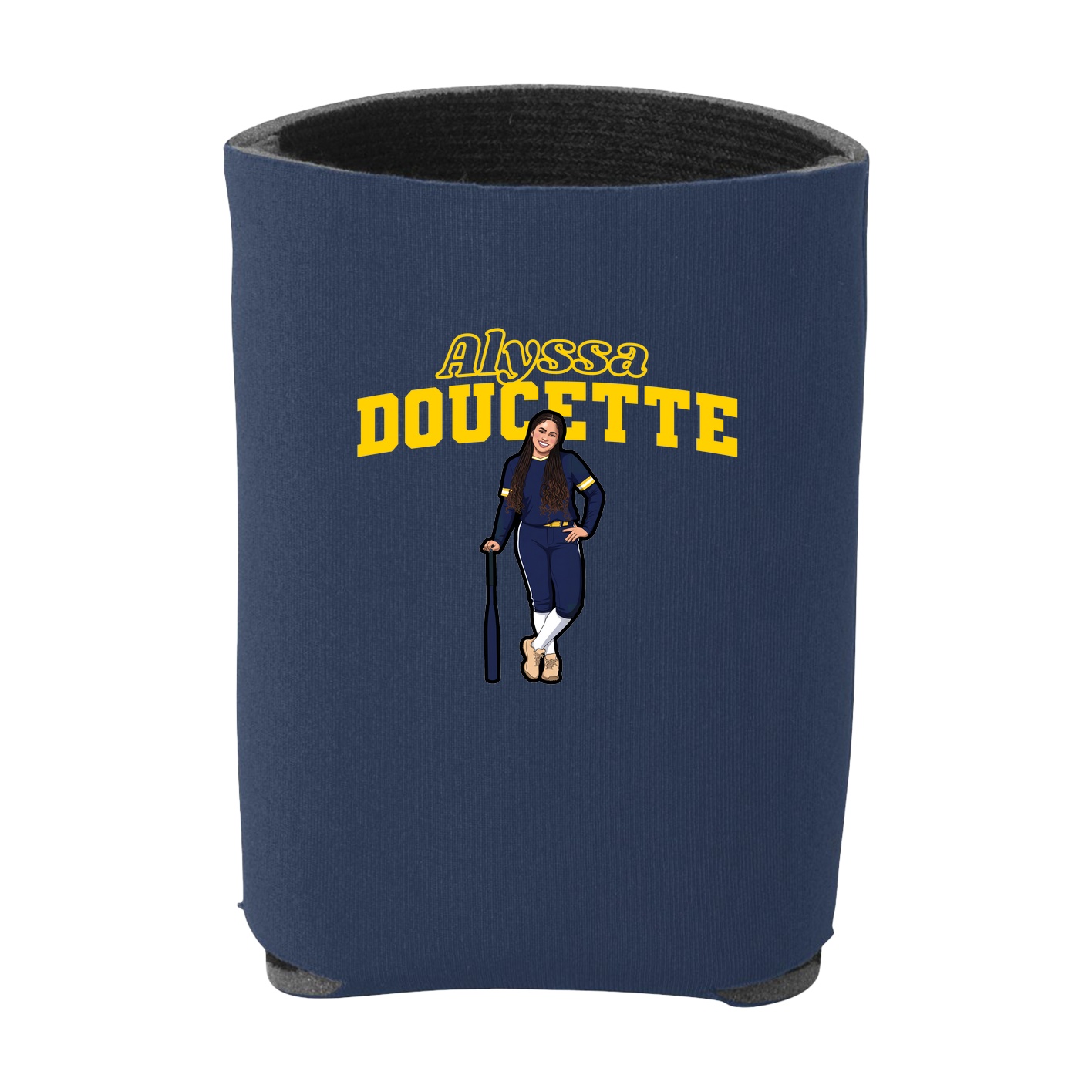 Can Holder — Name Arch in Navy