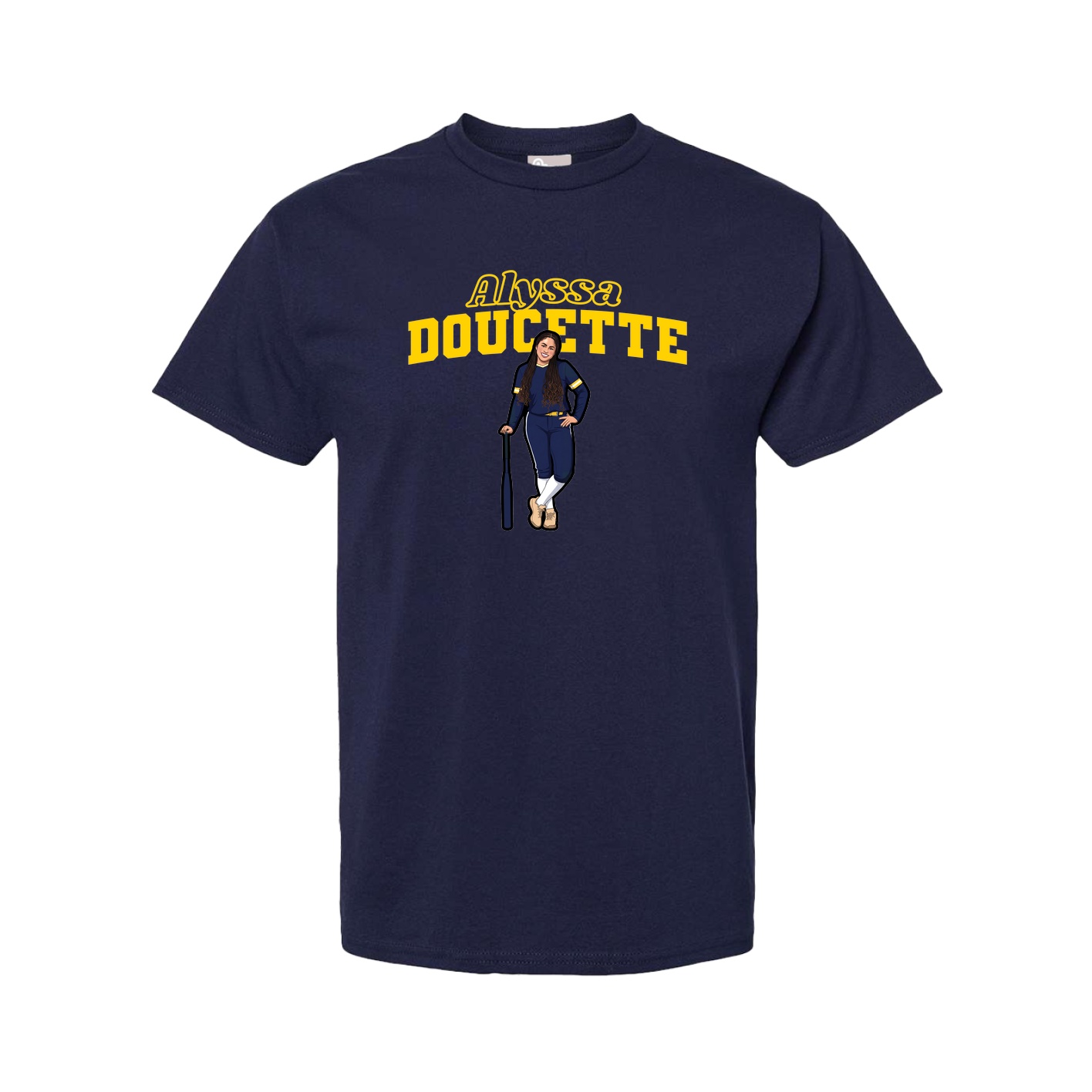 Youth Tee — Name Arch in Navy