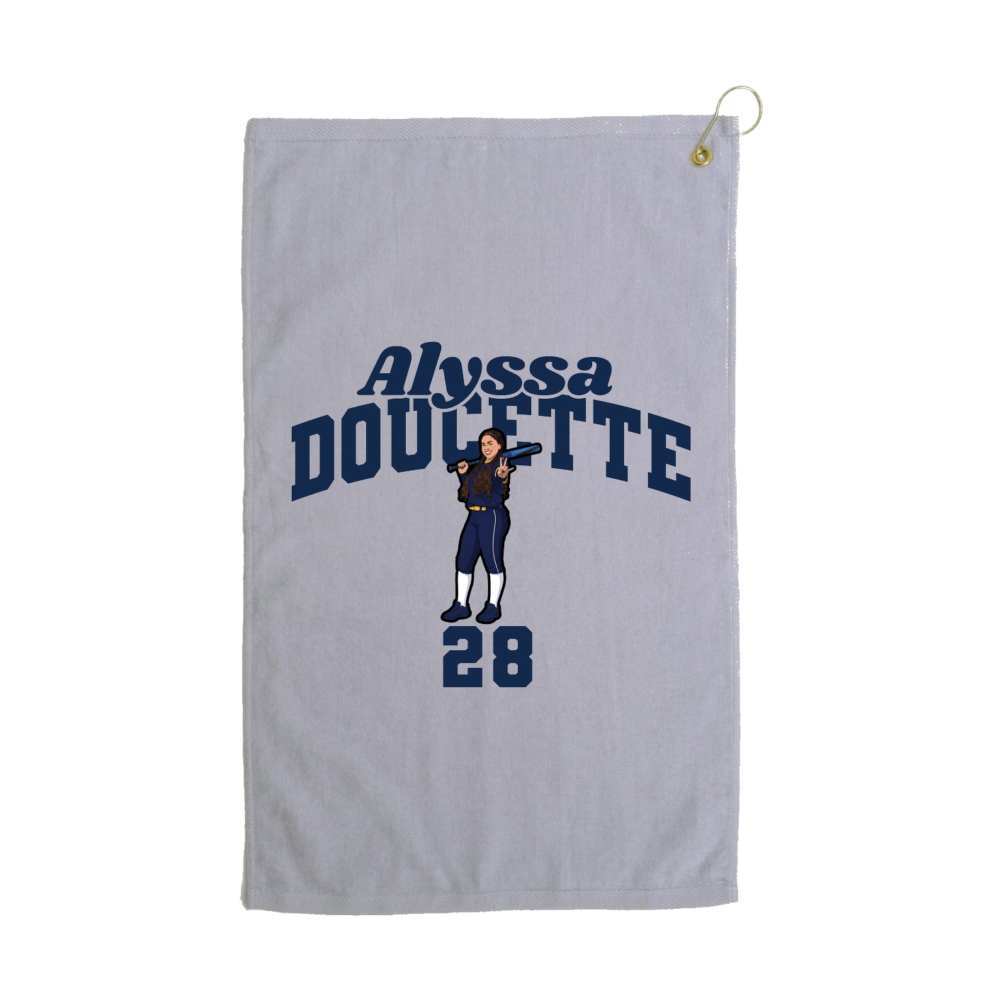 Golf Towel — Signature Arch in Grey