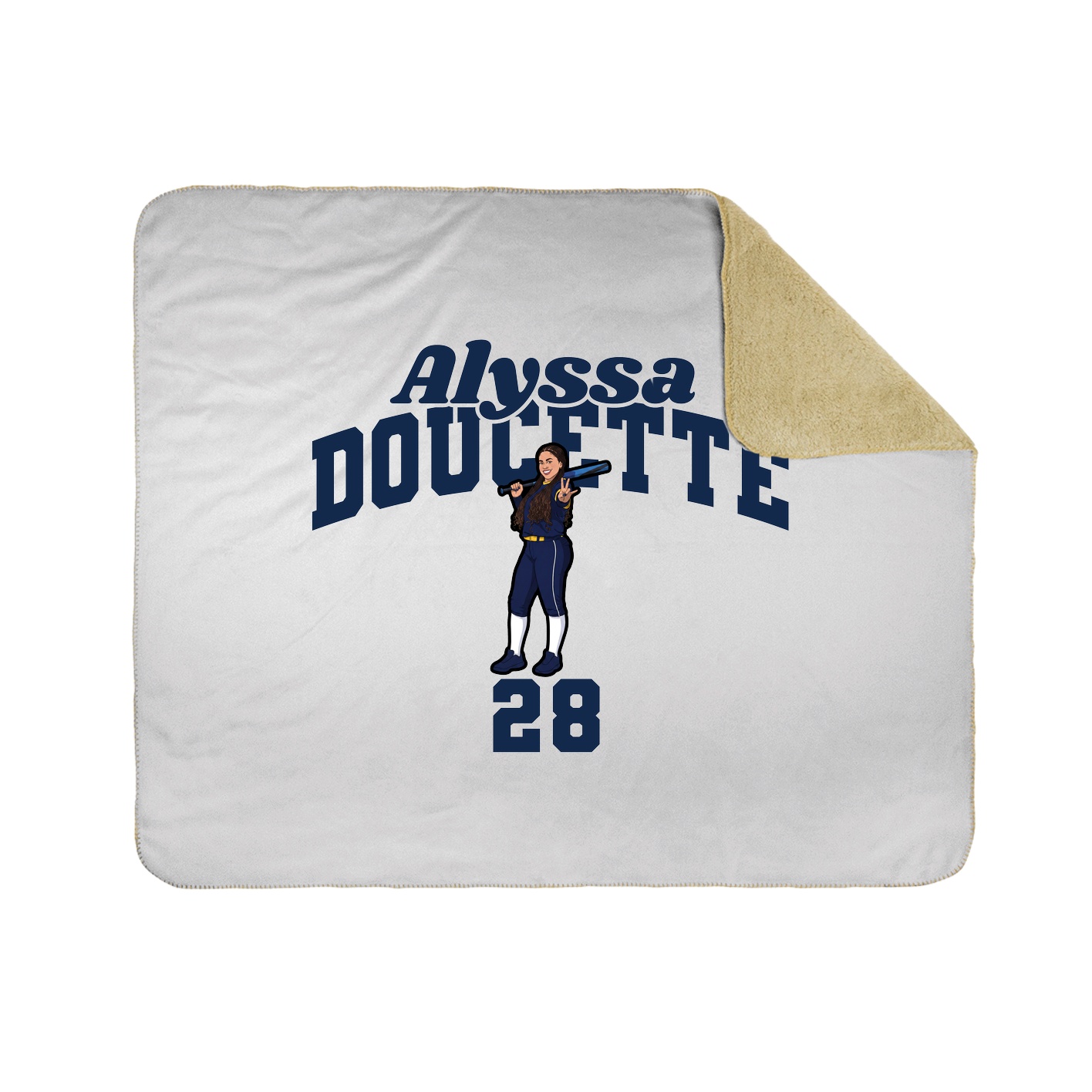 Throw Blanket — Signature Arch in White