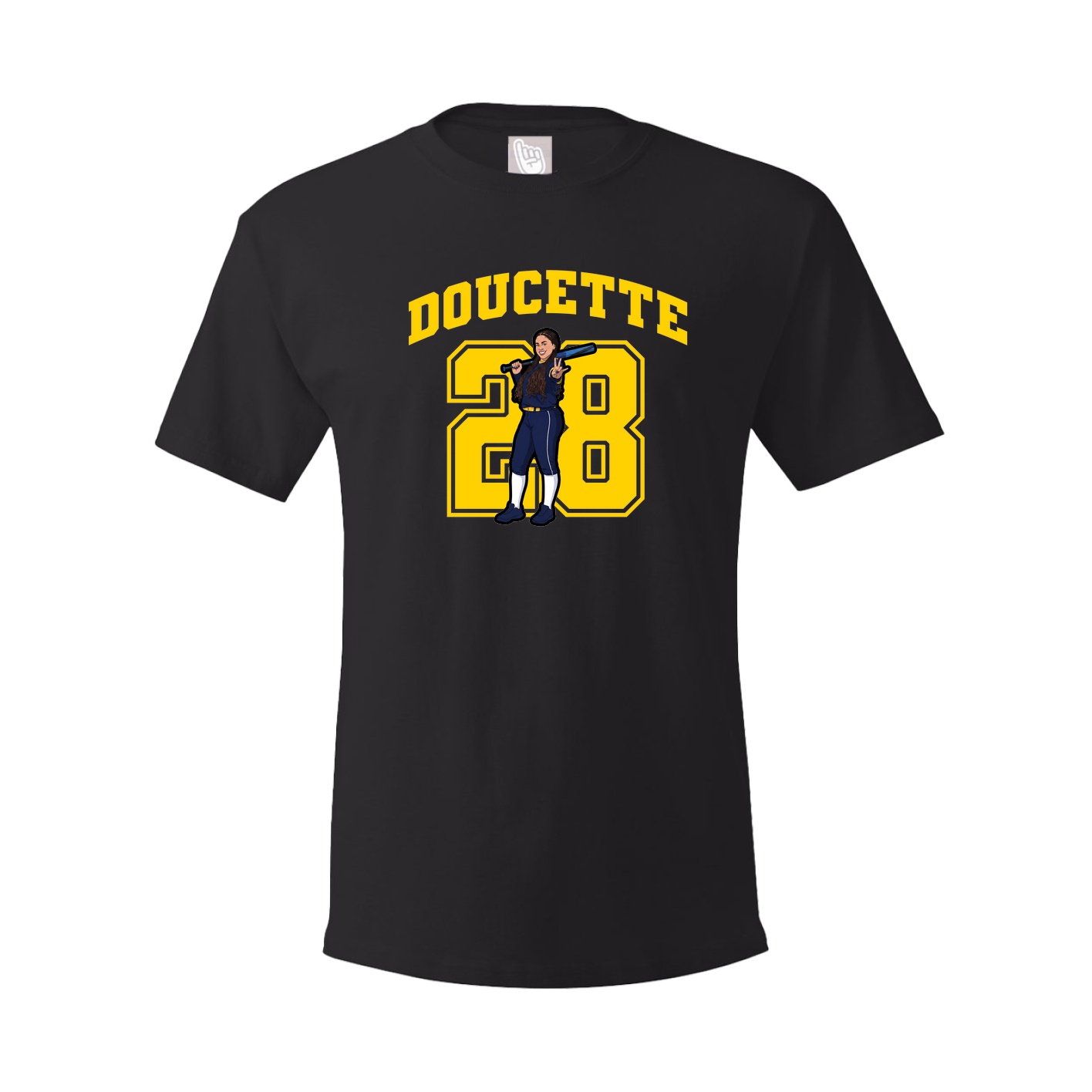 Youth Tee — Number in Black