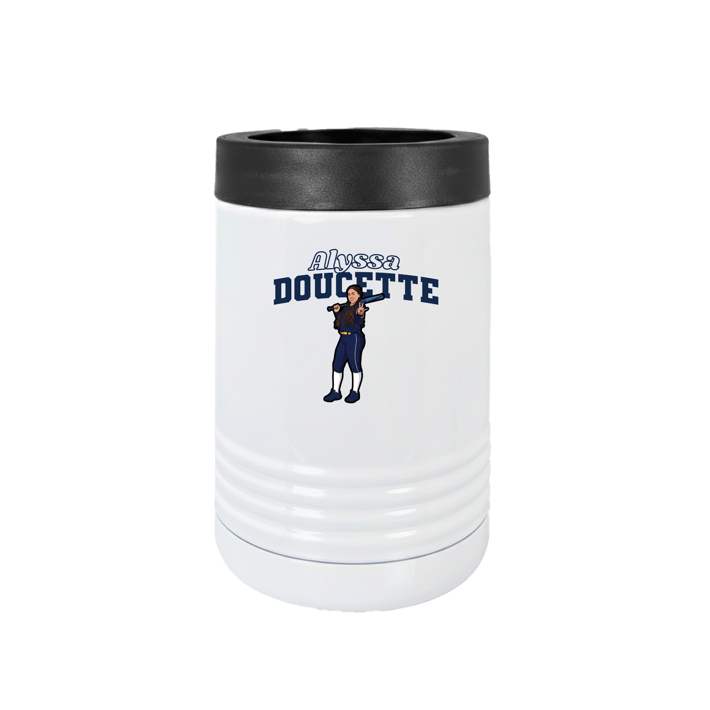 Beverage Holder — Name Arch in White