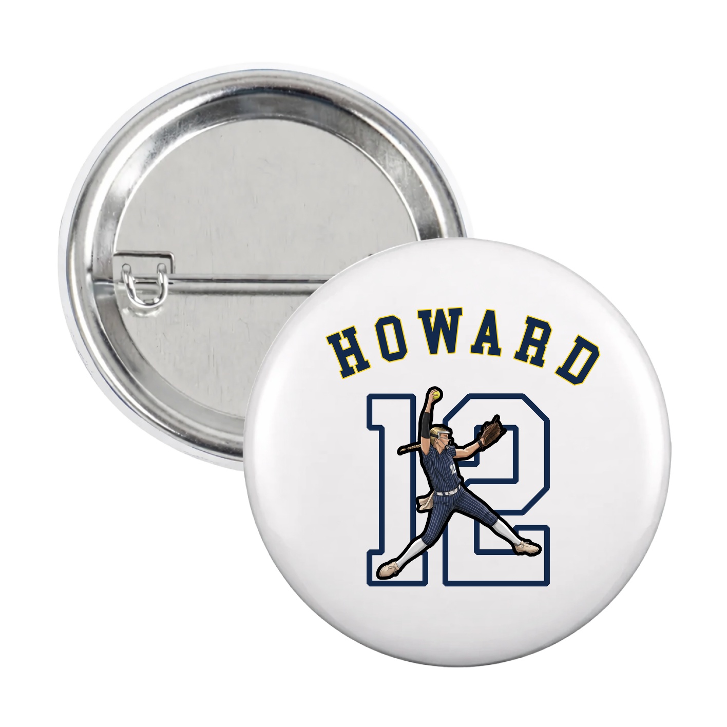 Game Day Button — Shirsey Arch in White