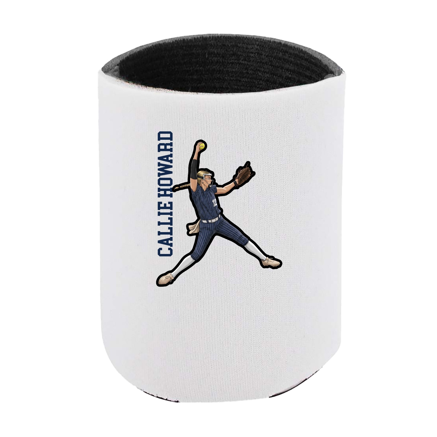 Can Holder — Name Vertical in White