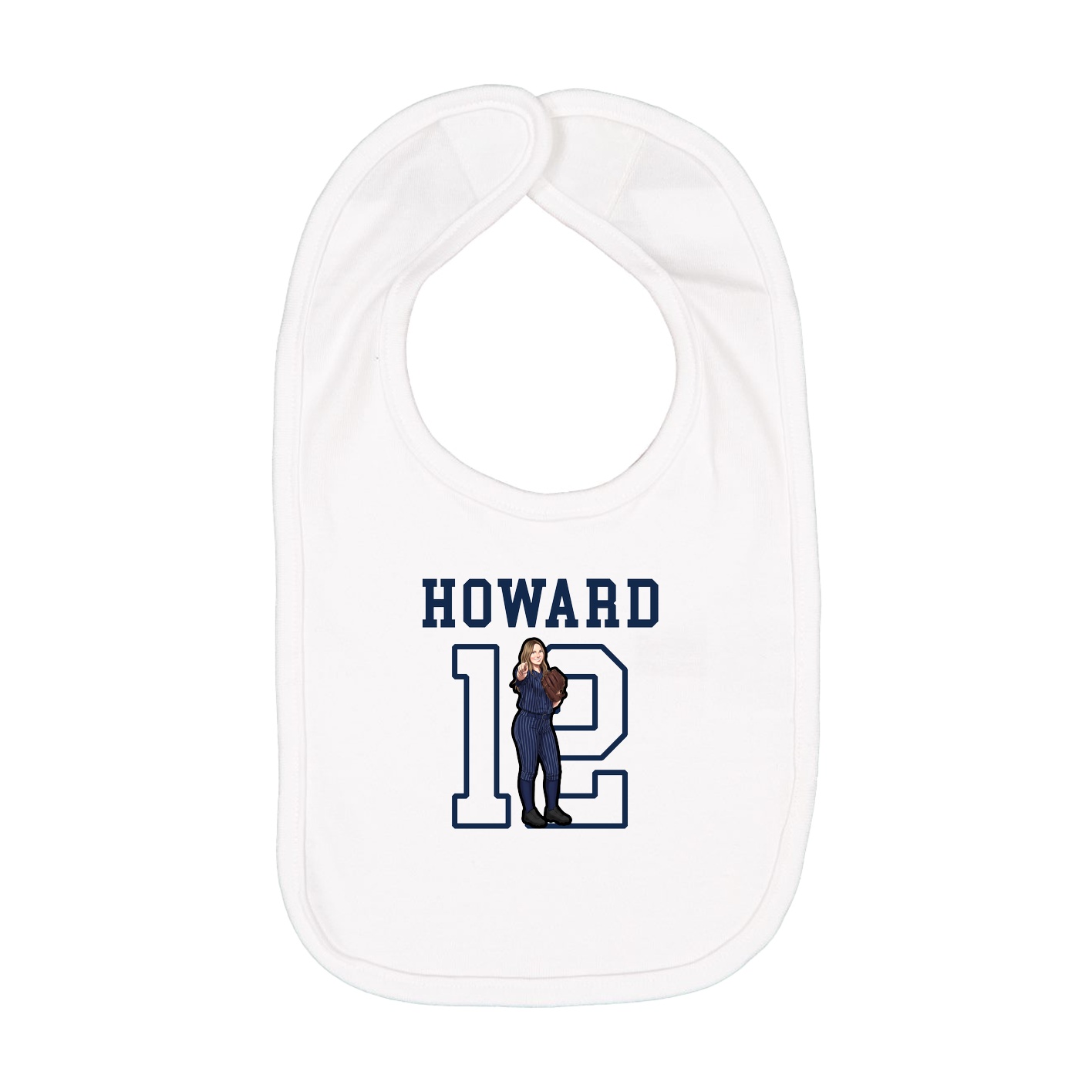 Infant Bib — Shirsey in White