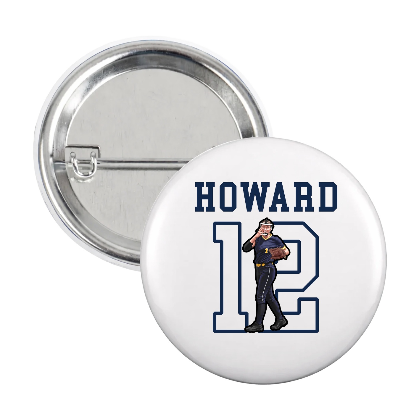 Game Day Button — Shirsey in White