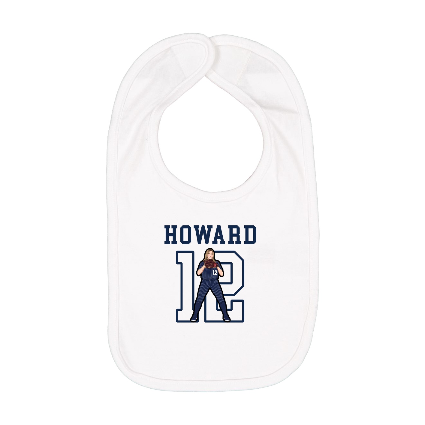 Infant Bib — Shirsey in White