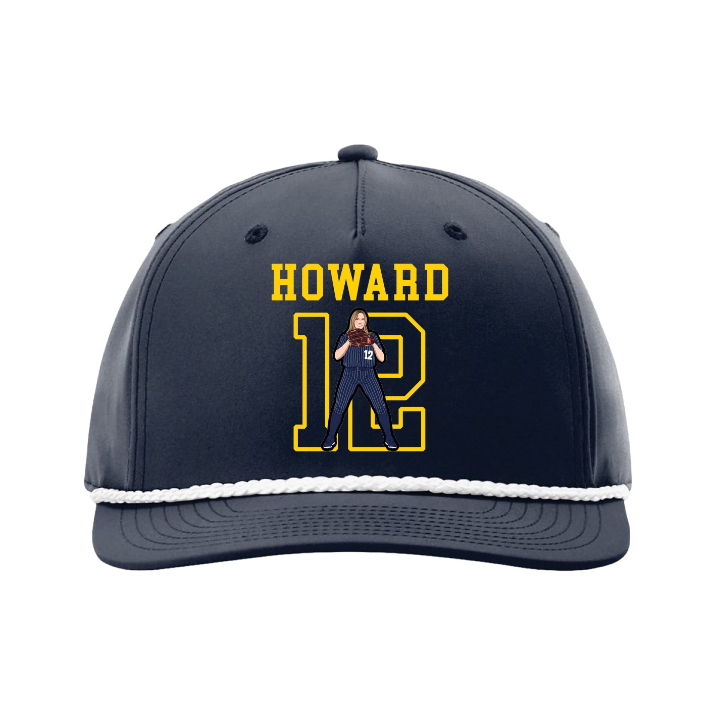 Five-Panel Classic Rope Cap — Shirsey in Navy