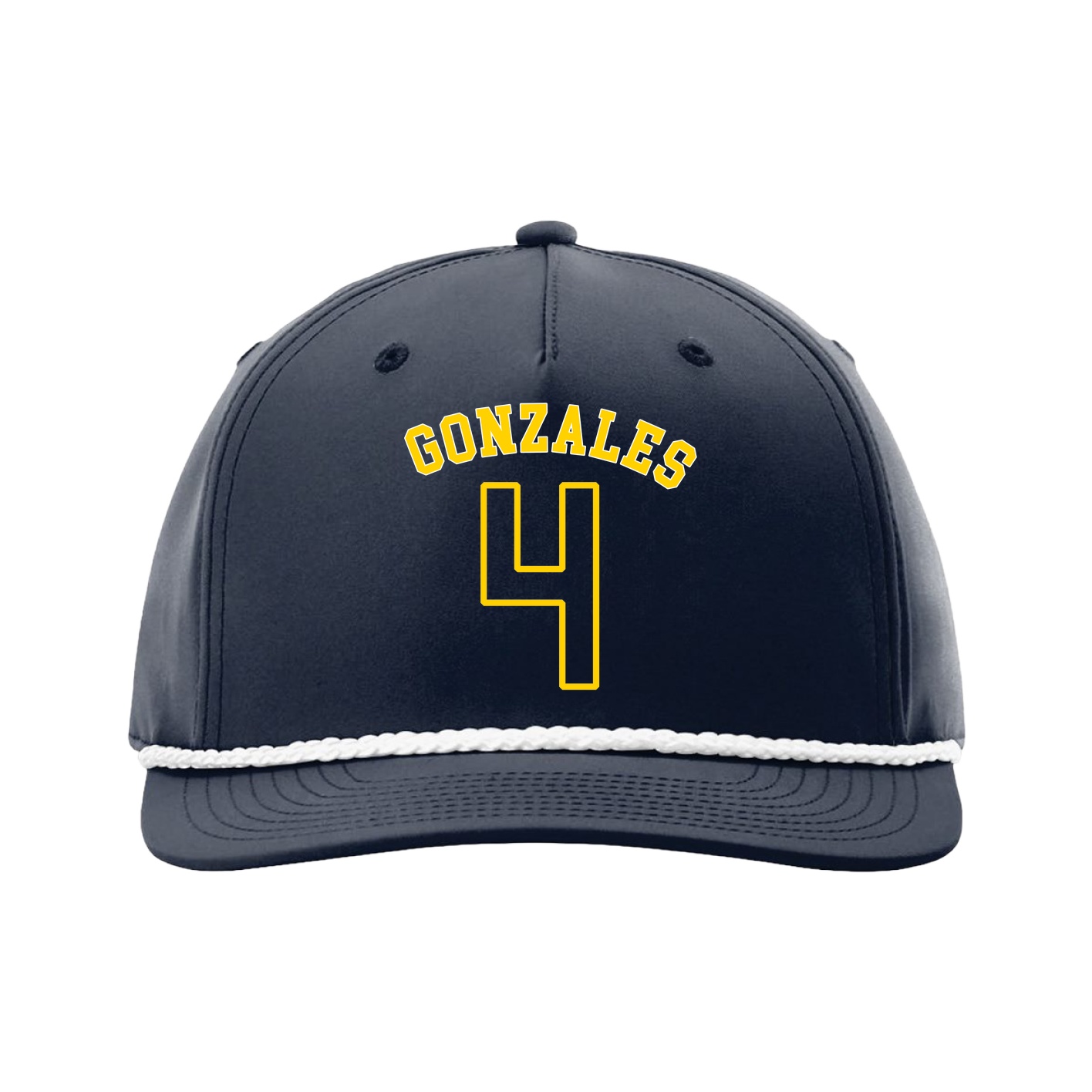 Five-Panel Classic Rope Cap — Shirsey Arch in Navy