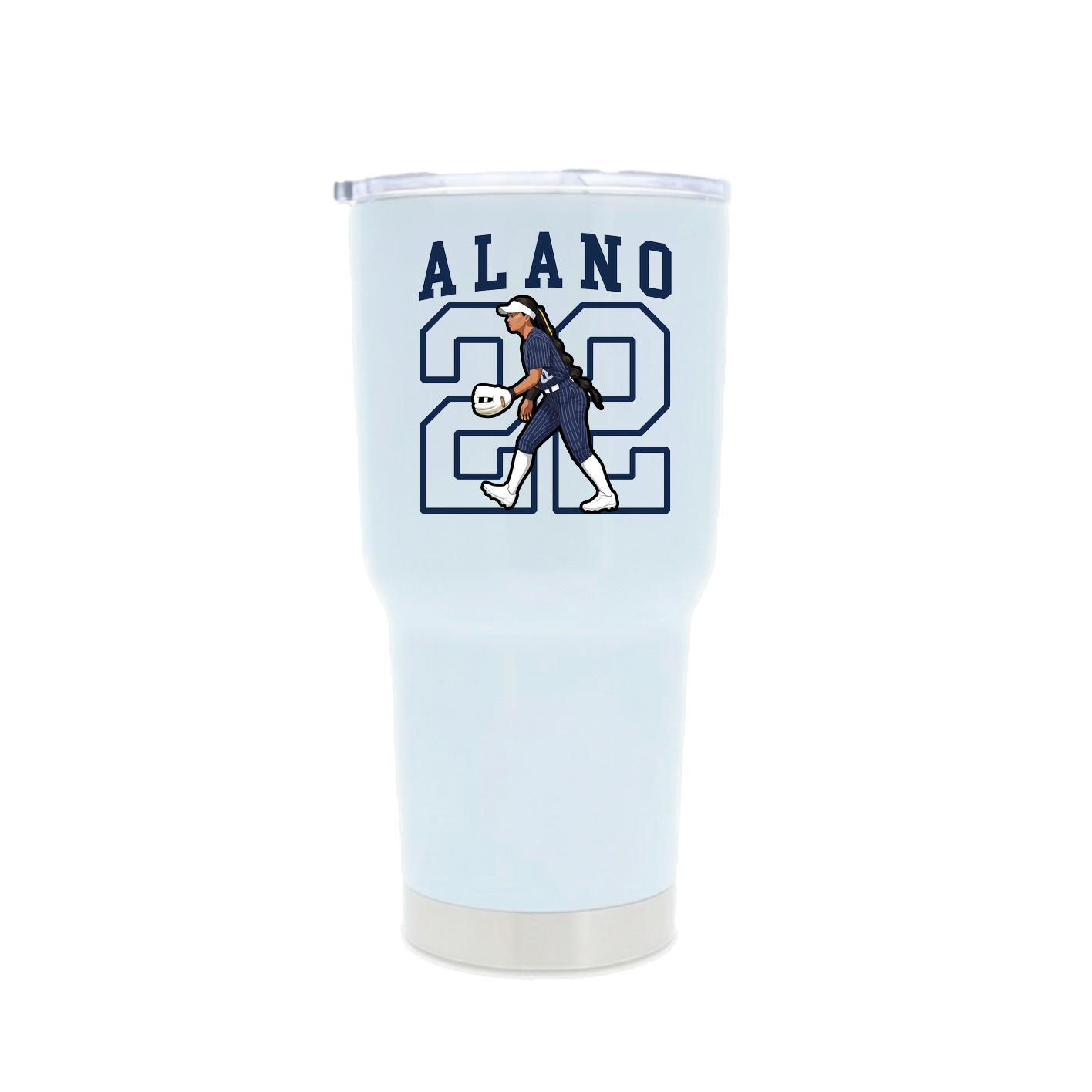 30oz Stainless Steel Tumbler — Shirsey in White