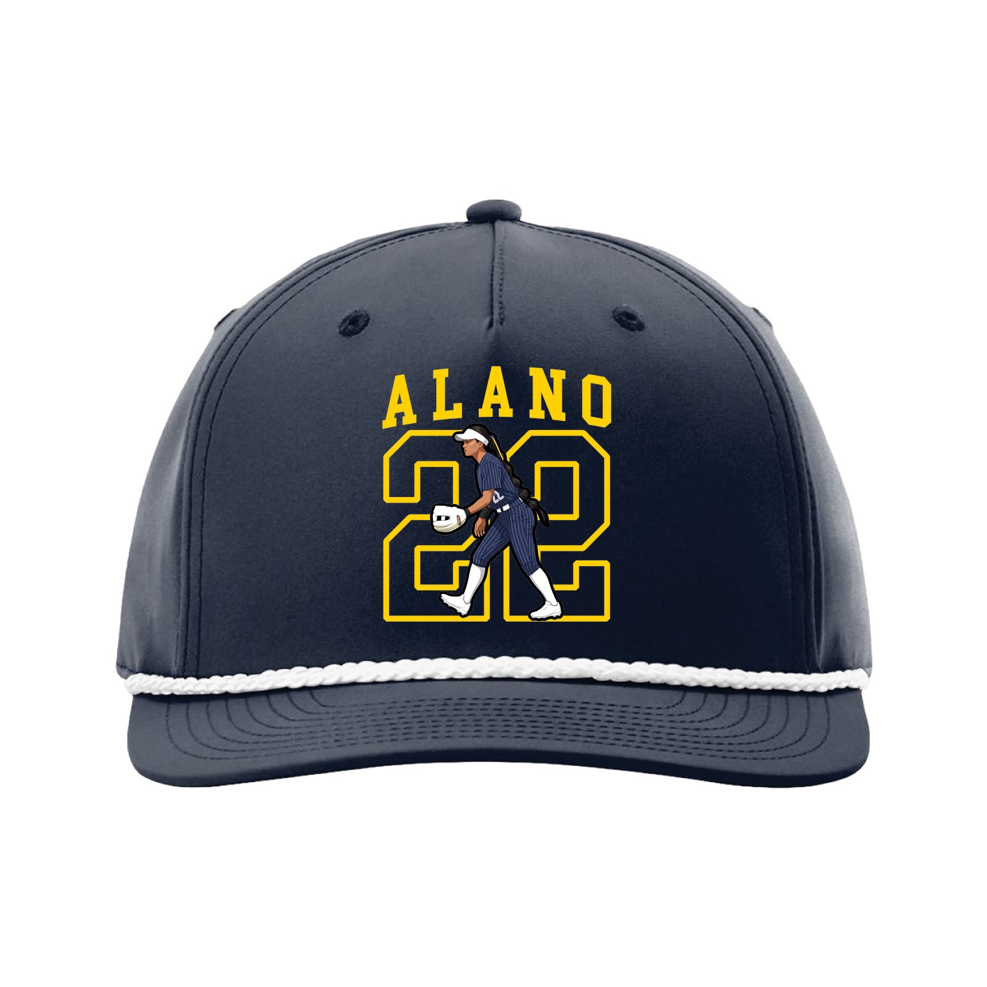 Five-Panel Classic Rope Cap — Shirsey in Navy