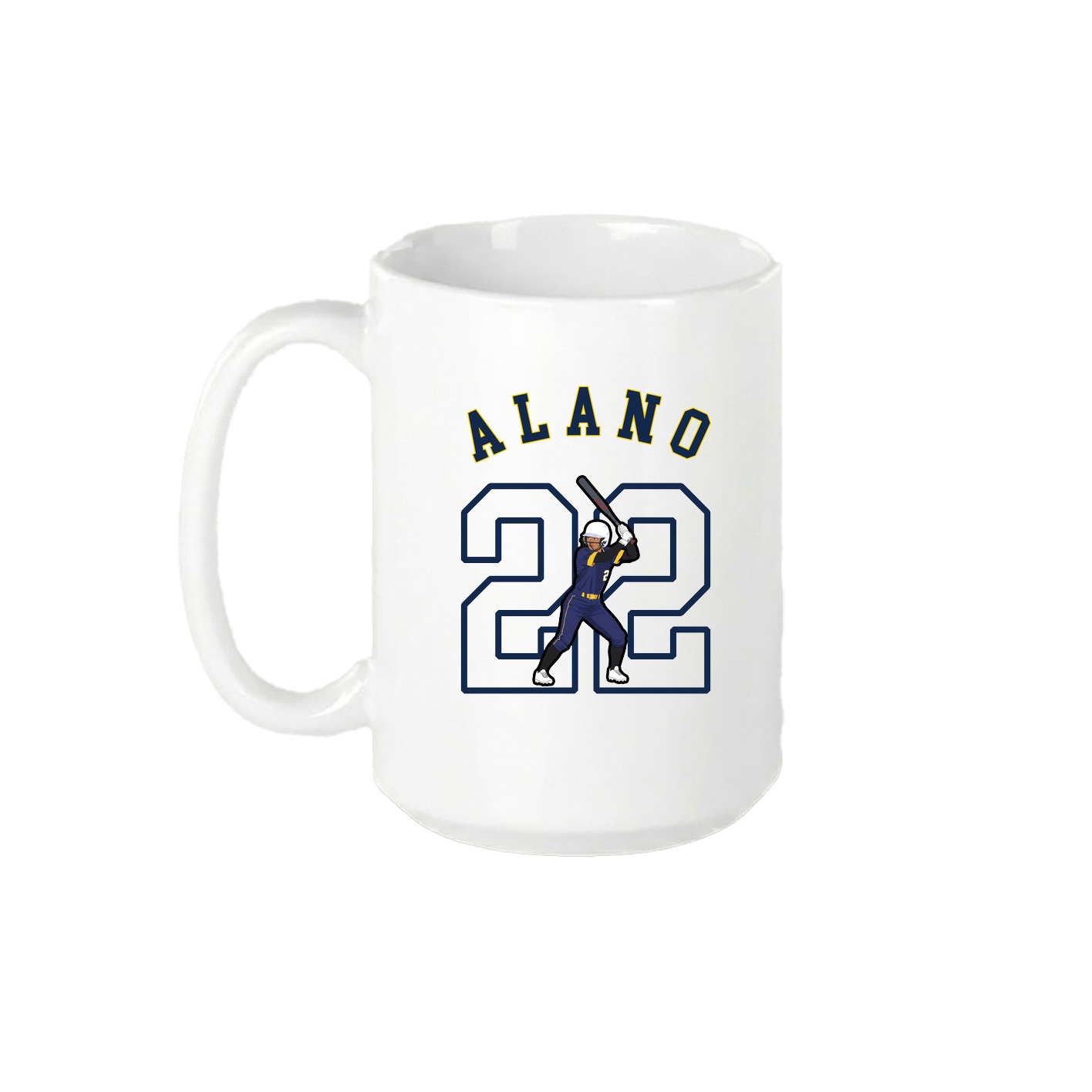 15oz Coffee Mug — Shirsey Arch in White