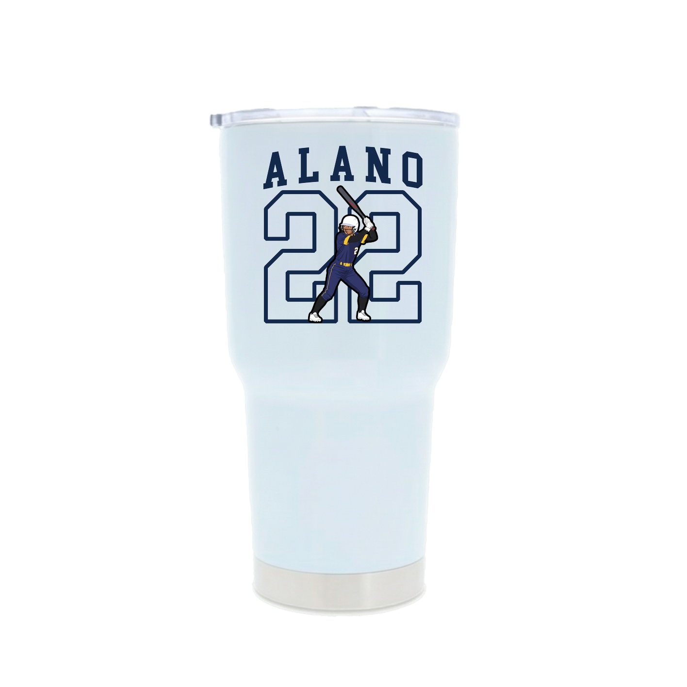 30oz Stainless Steel Tumbler — Shirsey in White