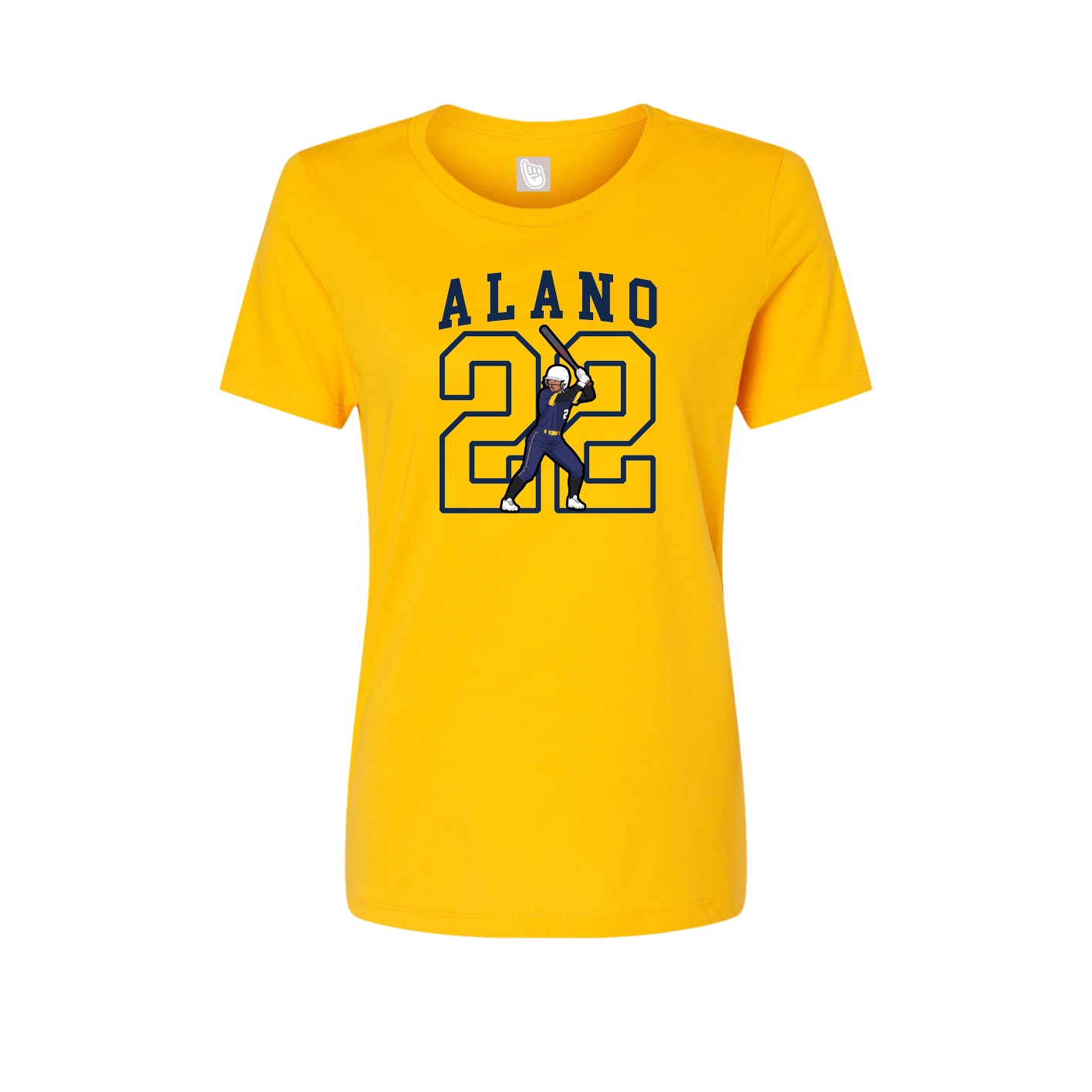 Fitted Women's Tee — Shirsey in Gold