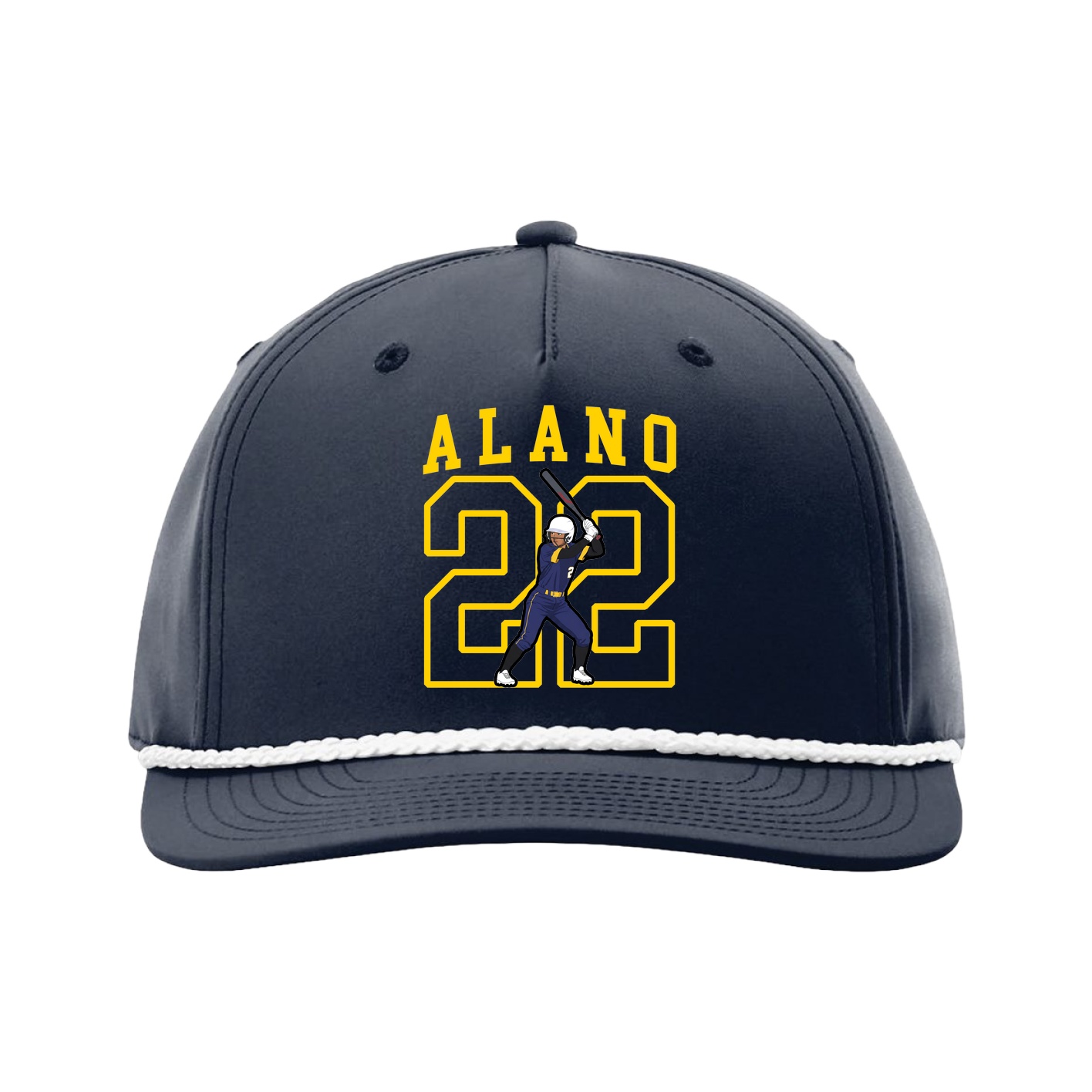 Five-Panel Classic Rope Cap — Shirsey in Navy