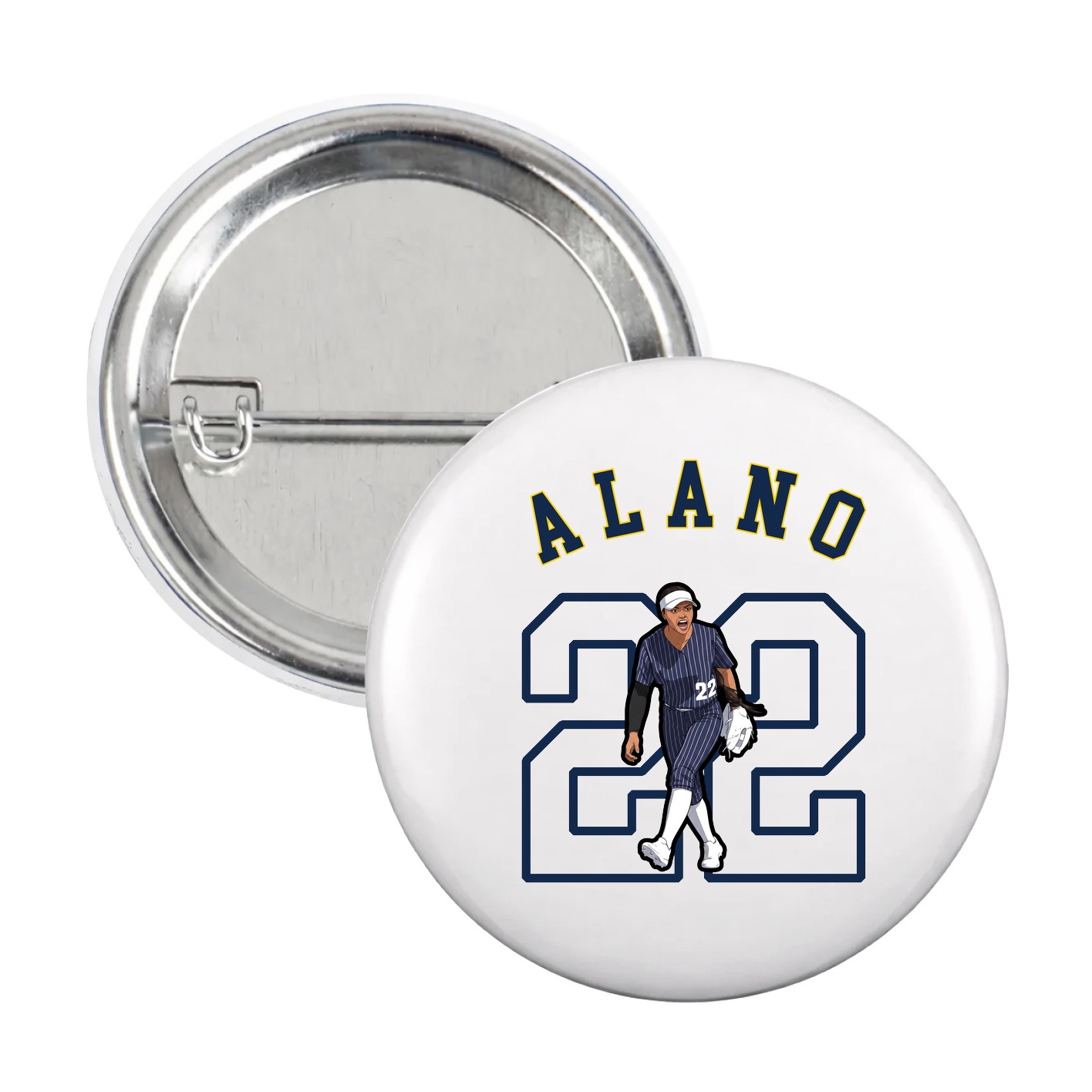 Game Day Button — Shirsey Arch in White