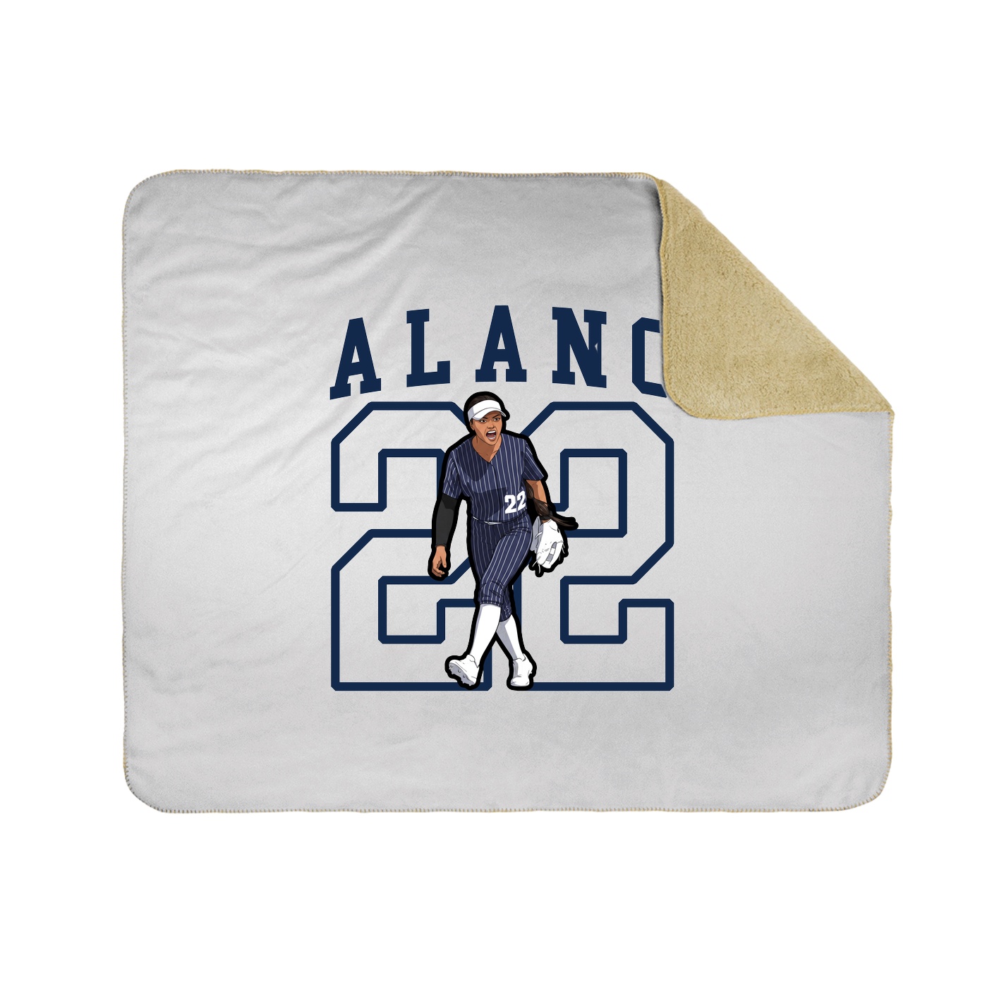 Throw Blanket — Shirsey in White