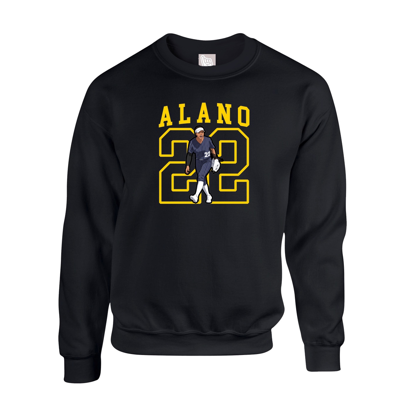 Fleece Crew — Shirsey in Black