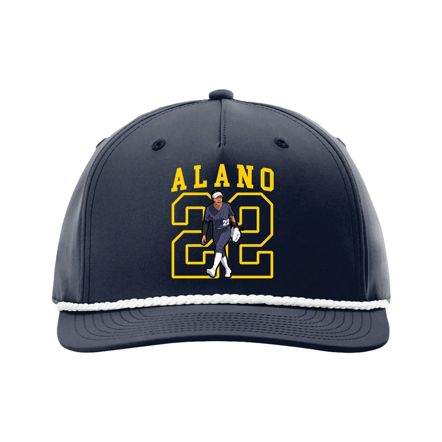 Five-Panel Classic Rope Cap — Shirsey in Navy