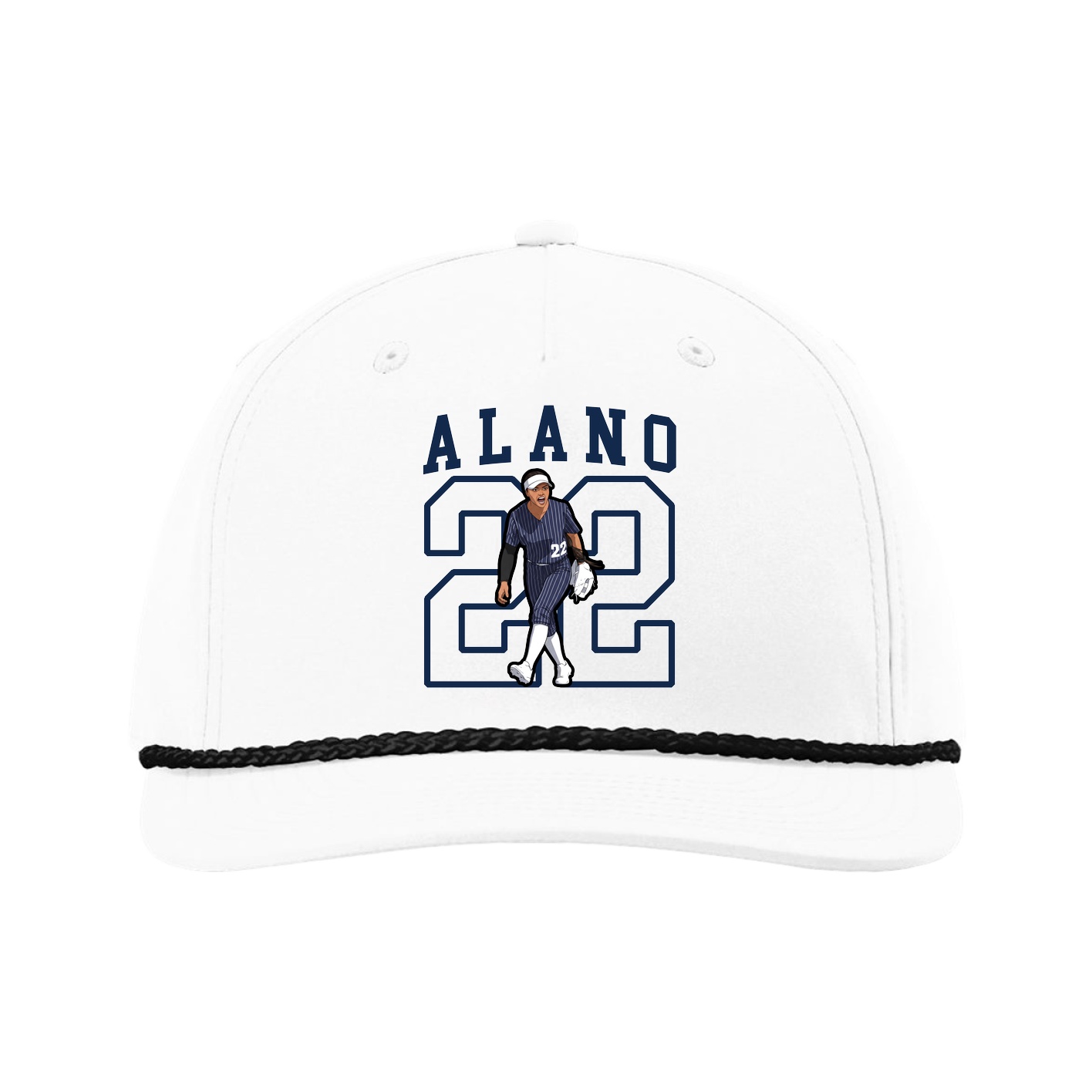 Five-Panel Classic Rope Cap — Shirsey in White