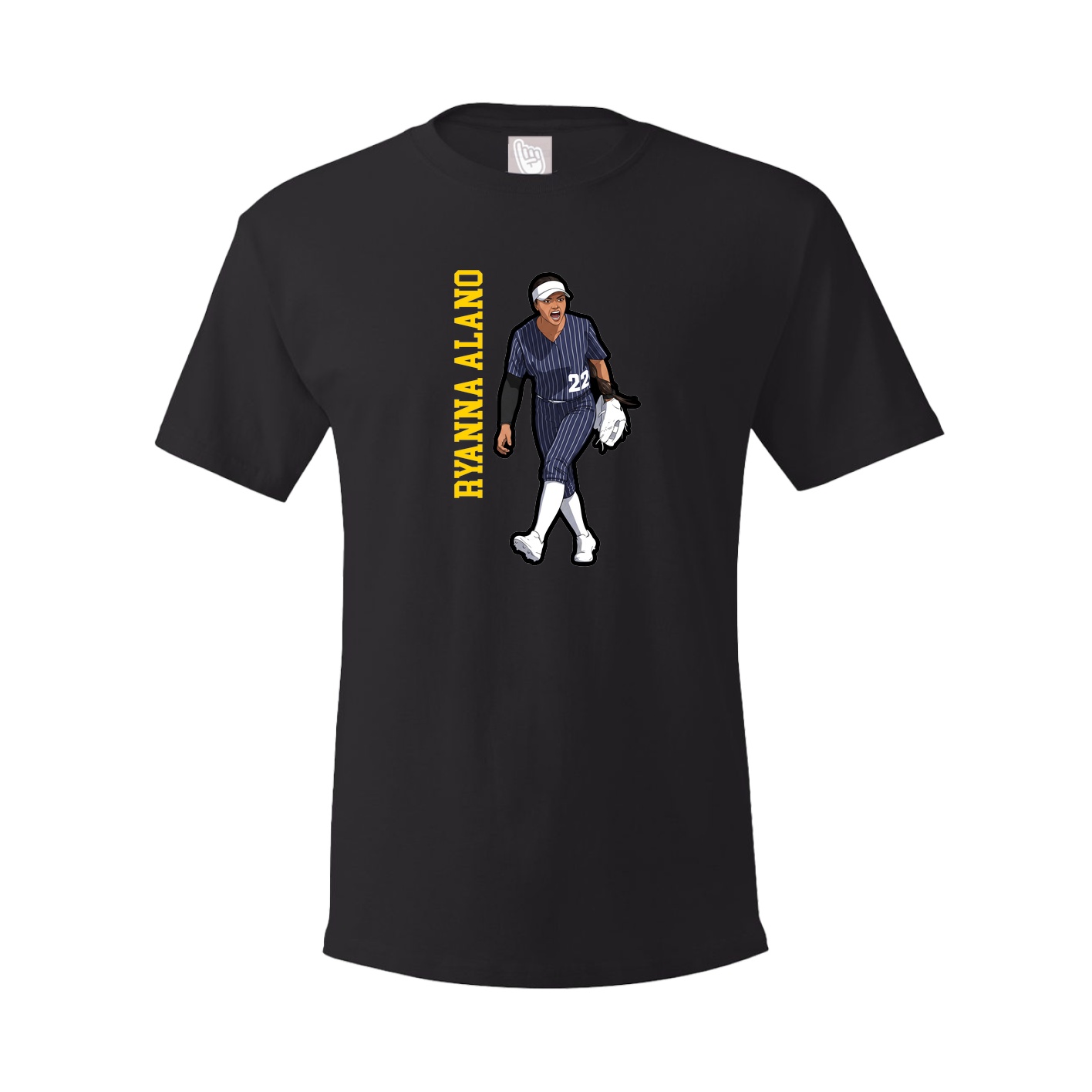 Tee — Name Vertical in Black