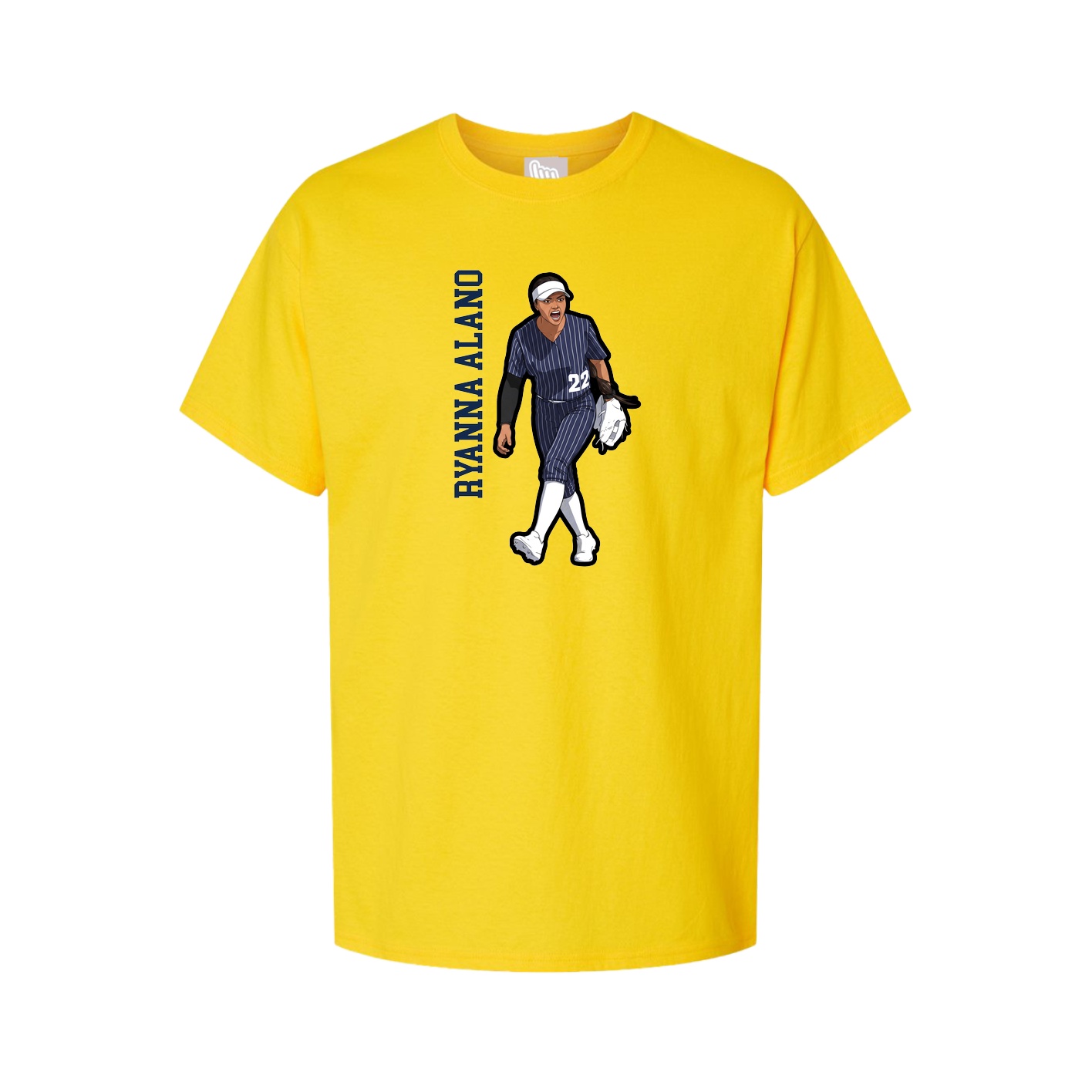 Tee — Name Vertical in Gold