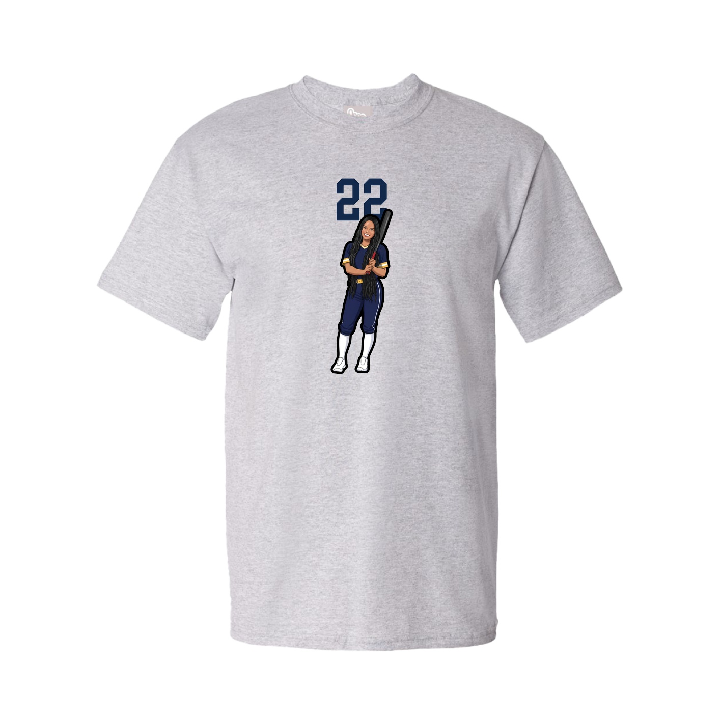 Tee — Number Top in Grey