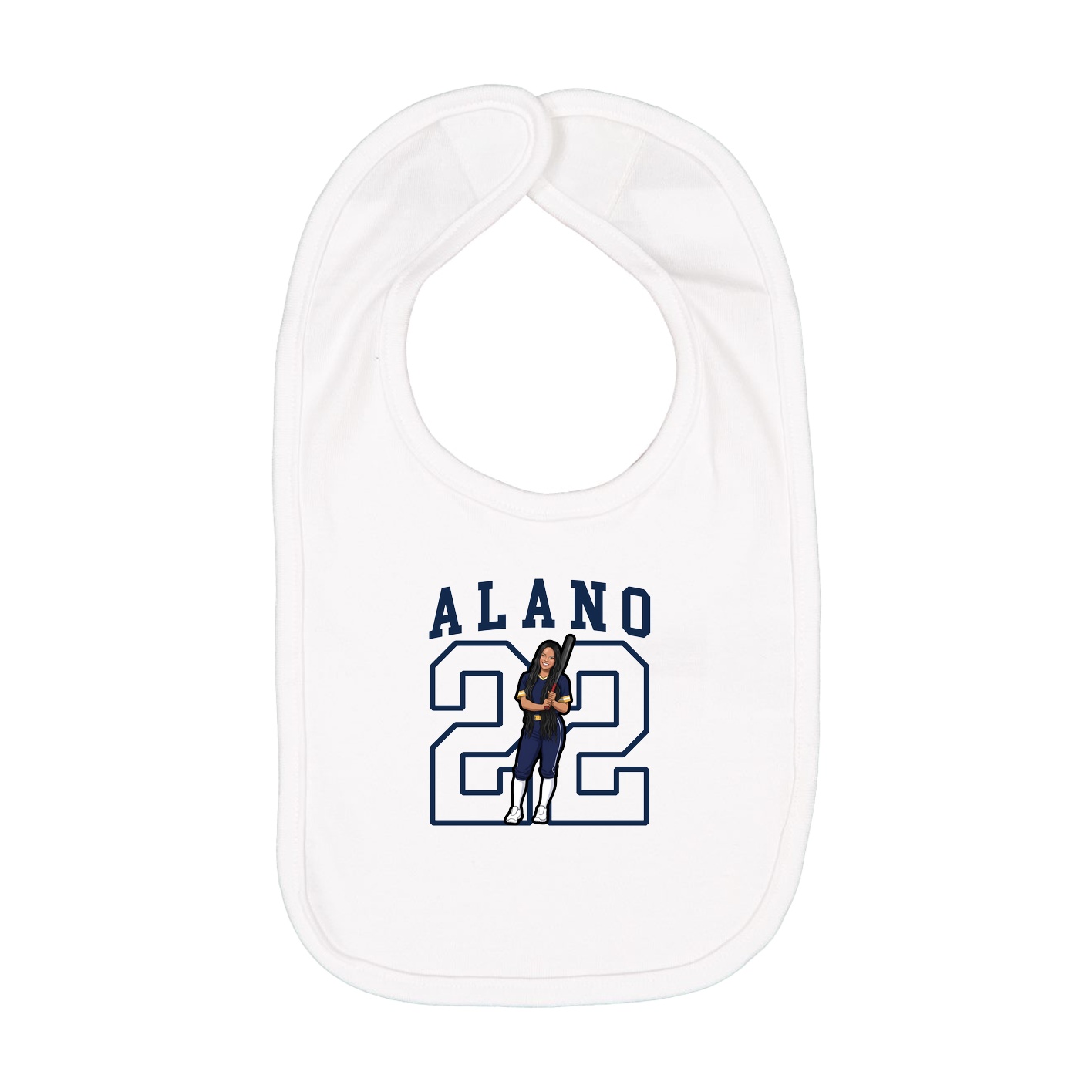 Infant Bib — Shirsey in White