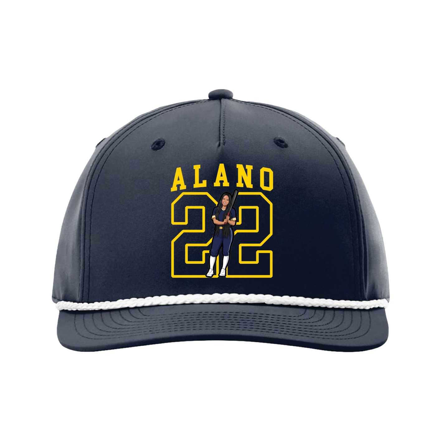 Five-Panel Classic Rope Cap — Shirsey in Navy