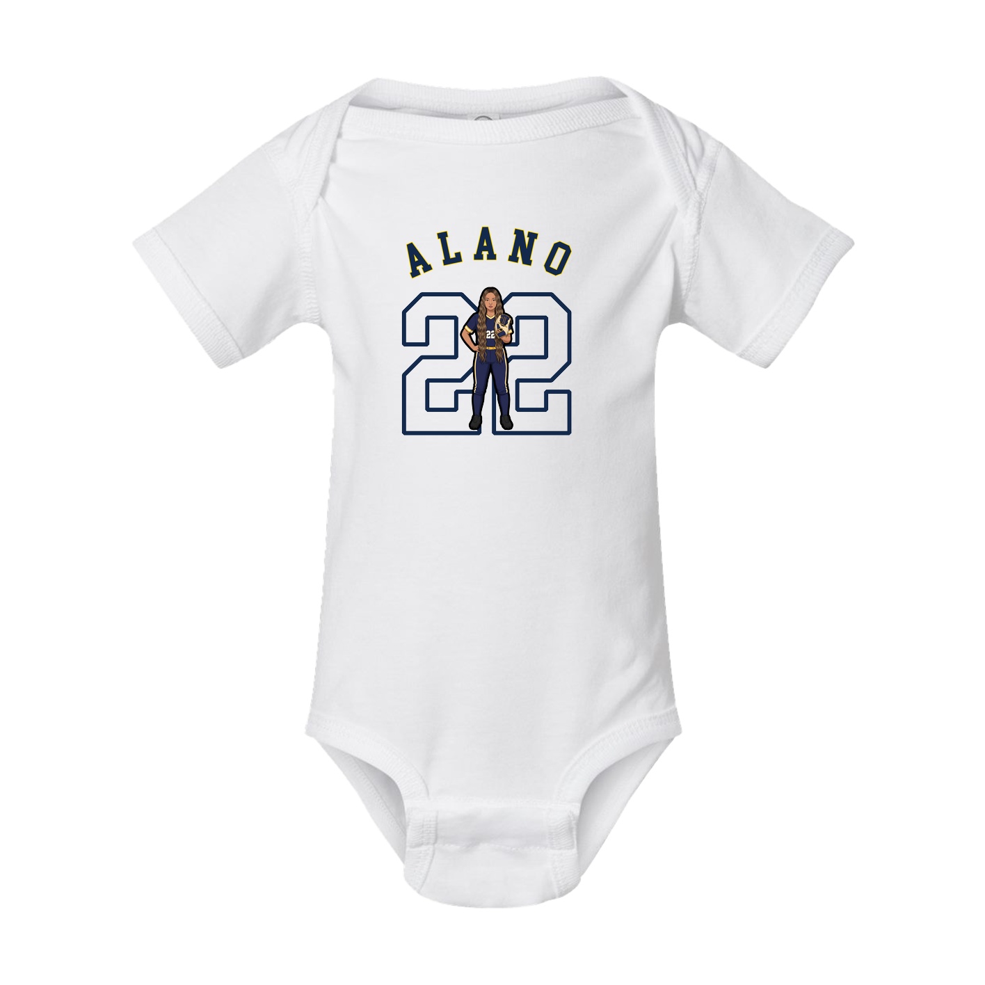 Baby Onesie — Shirsey Arch in White