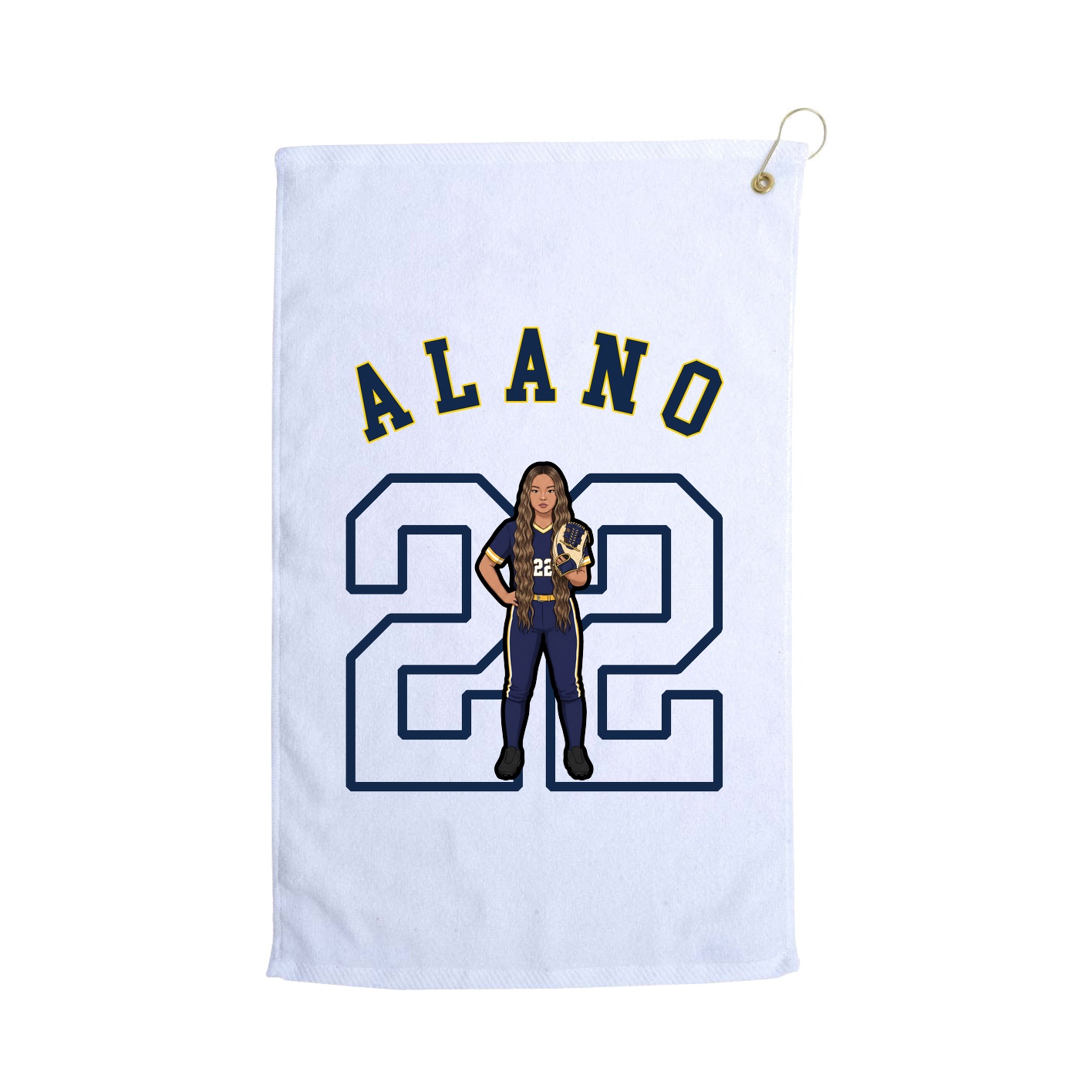 Golf Towel — Shirsey Arch in White