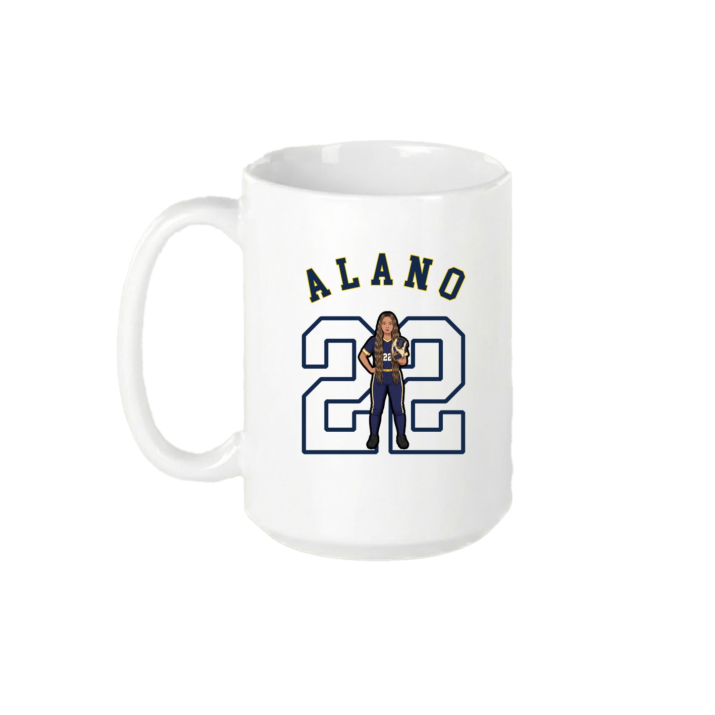 15oz Coffee Mug — Shirsey Arch in White