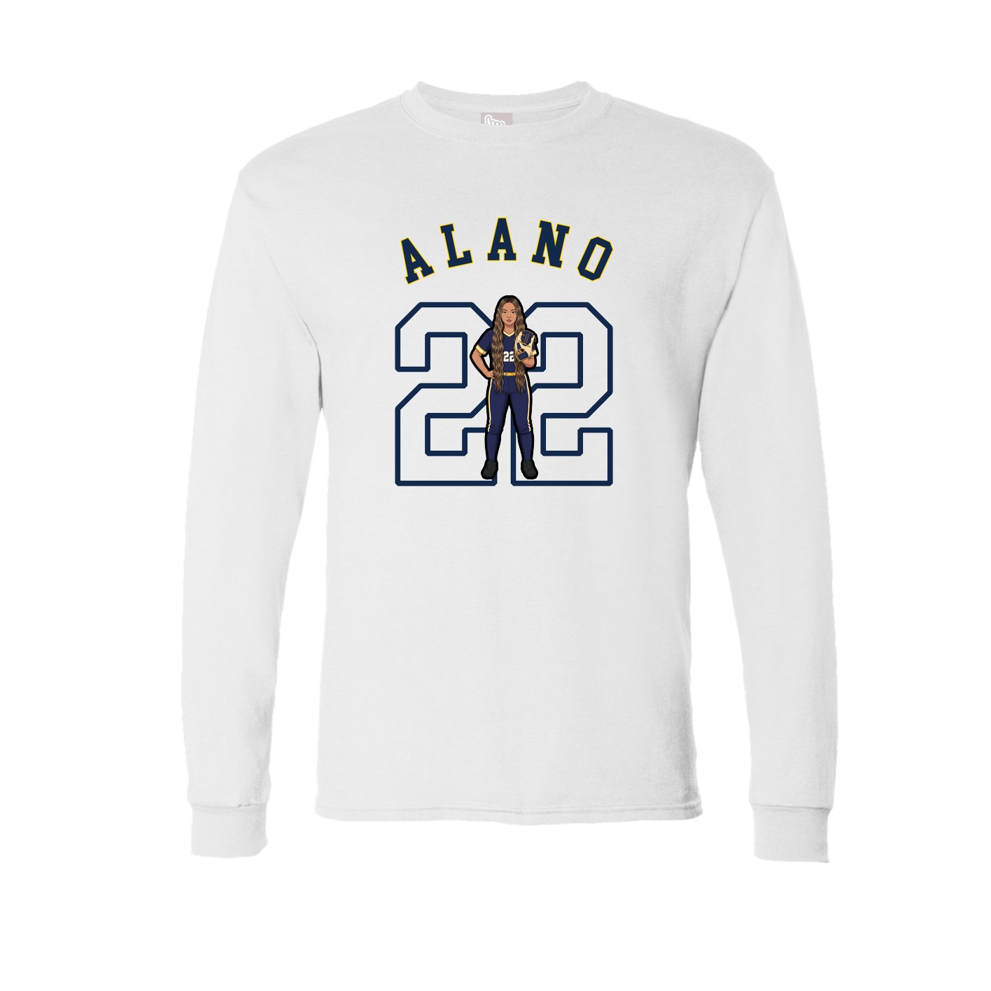 Long Sleeve Tee — Shirsey Arch in White
