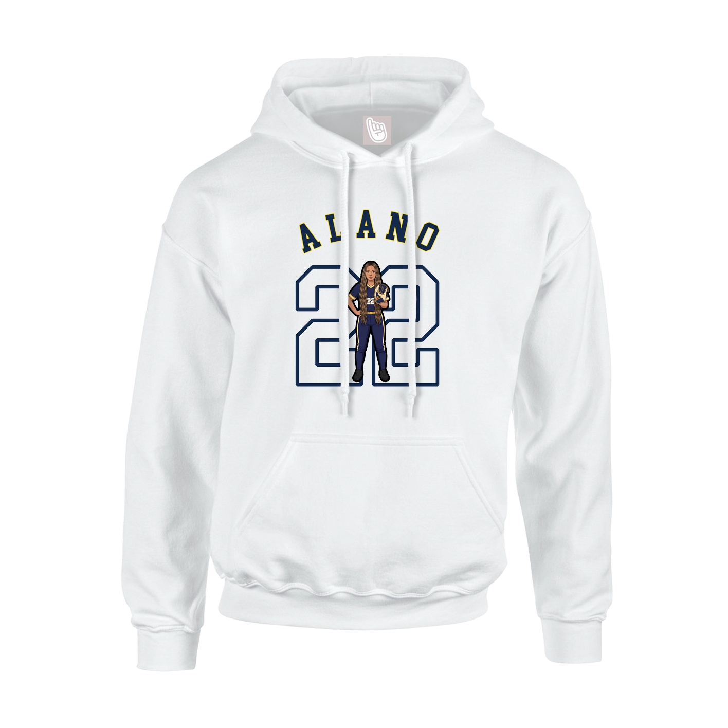 Hoodie — Shirsey Arch in White