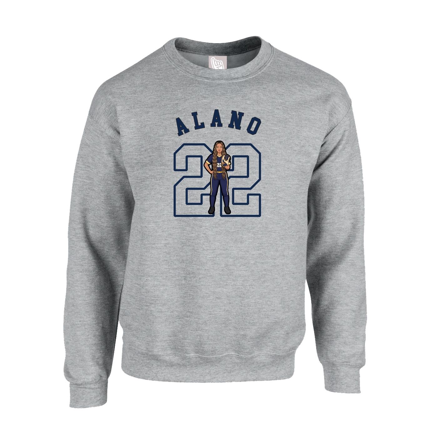 Fleece Crew — Shirsey Arch in Grey