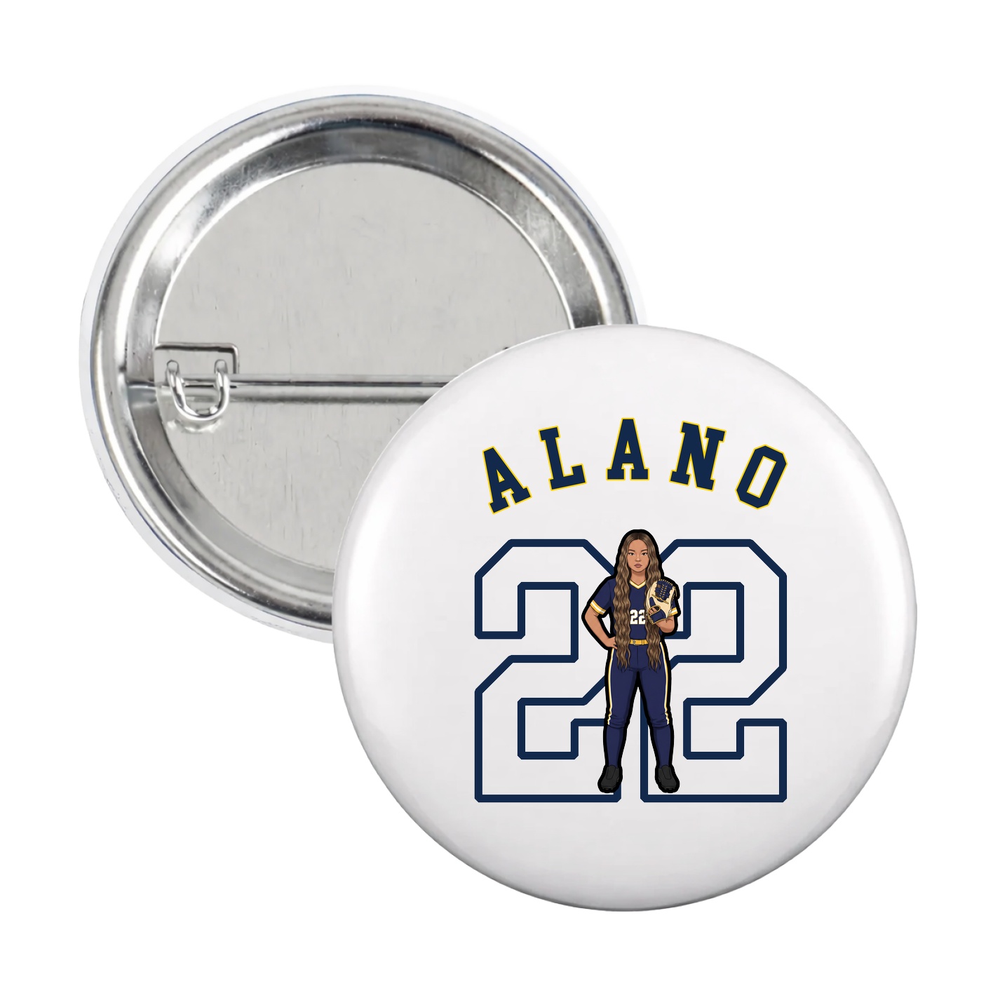 Game Day Button — Shirsey Arch in White
